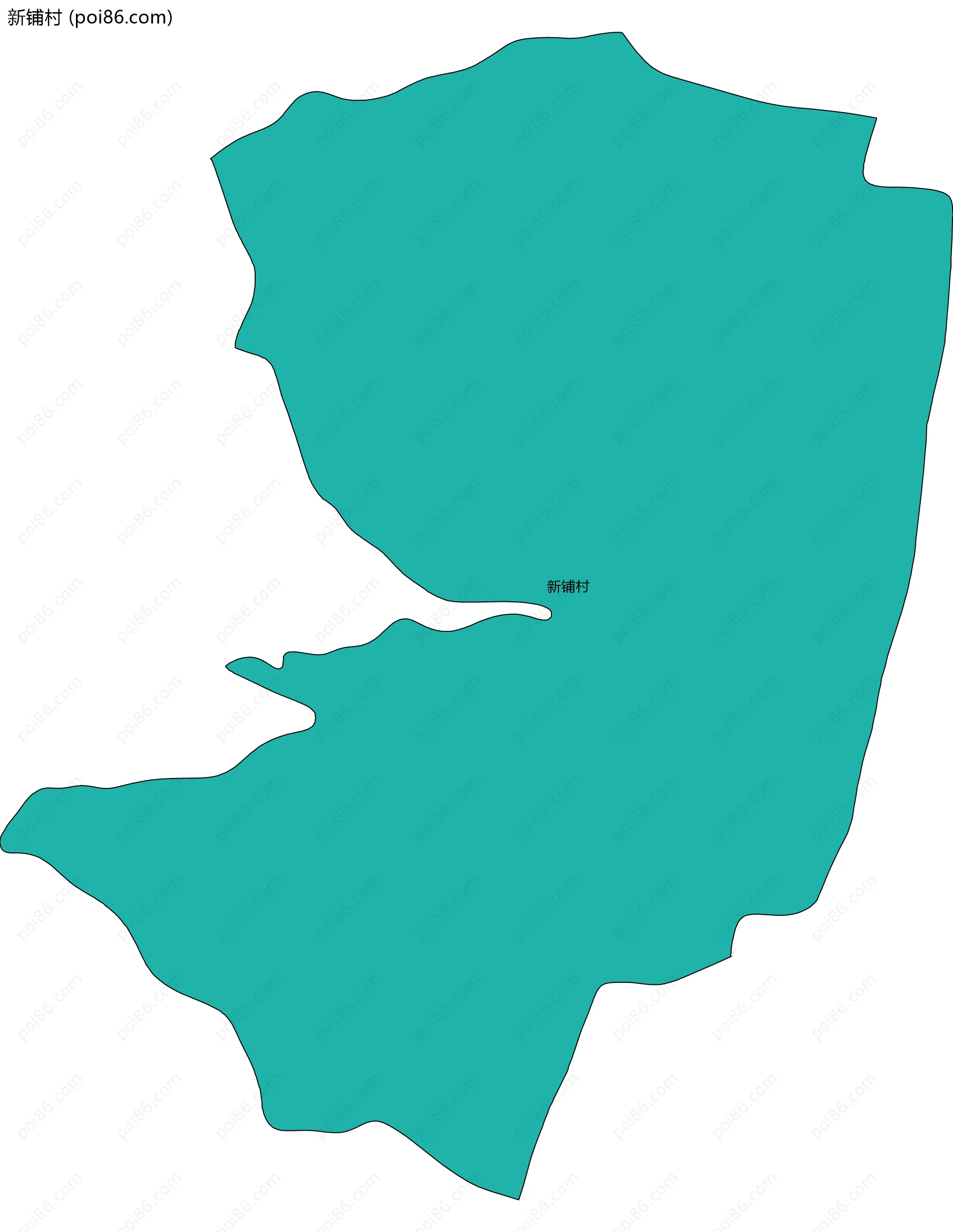 新铺村边界地图