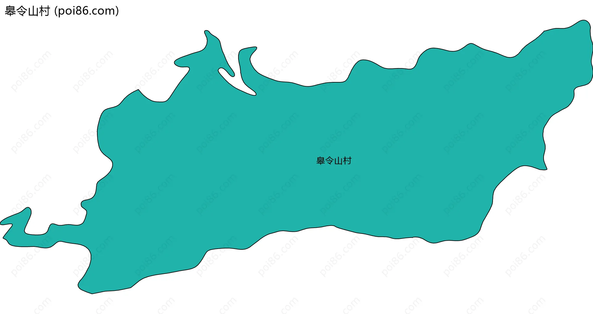 皋令山村边界地图