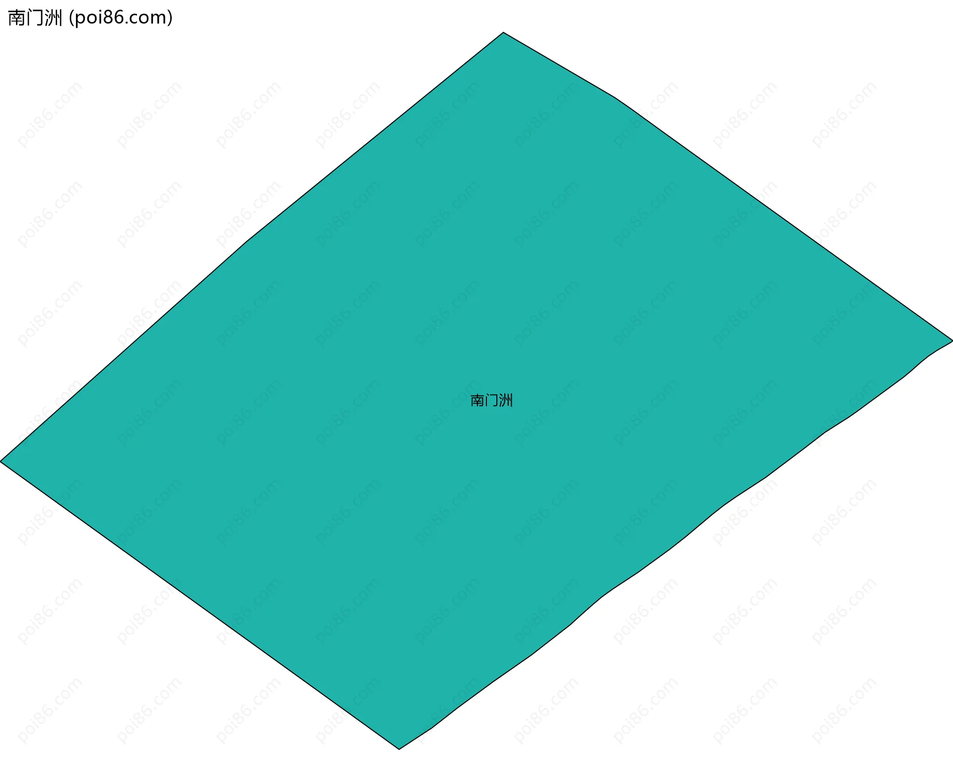 南门洲边界地图