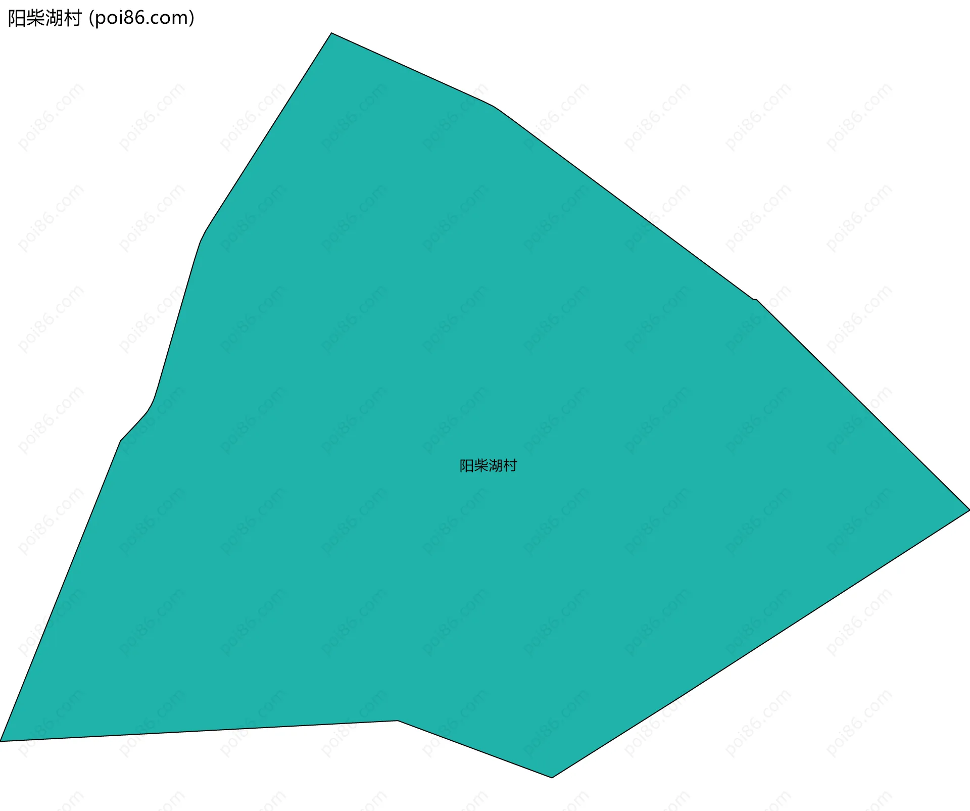 阳柴湖村边界地图