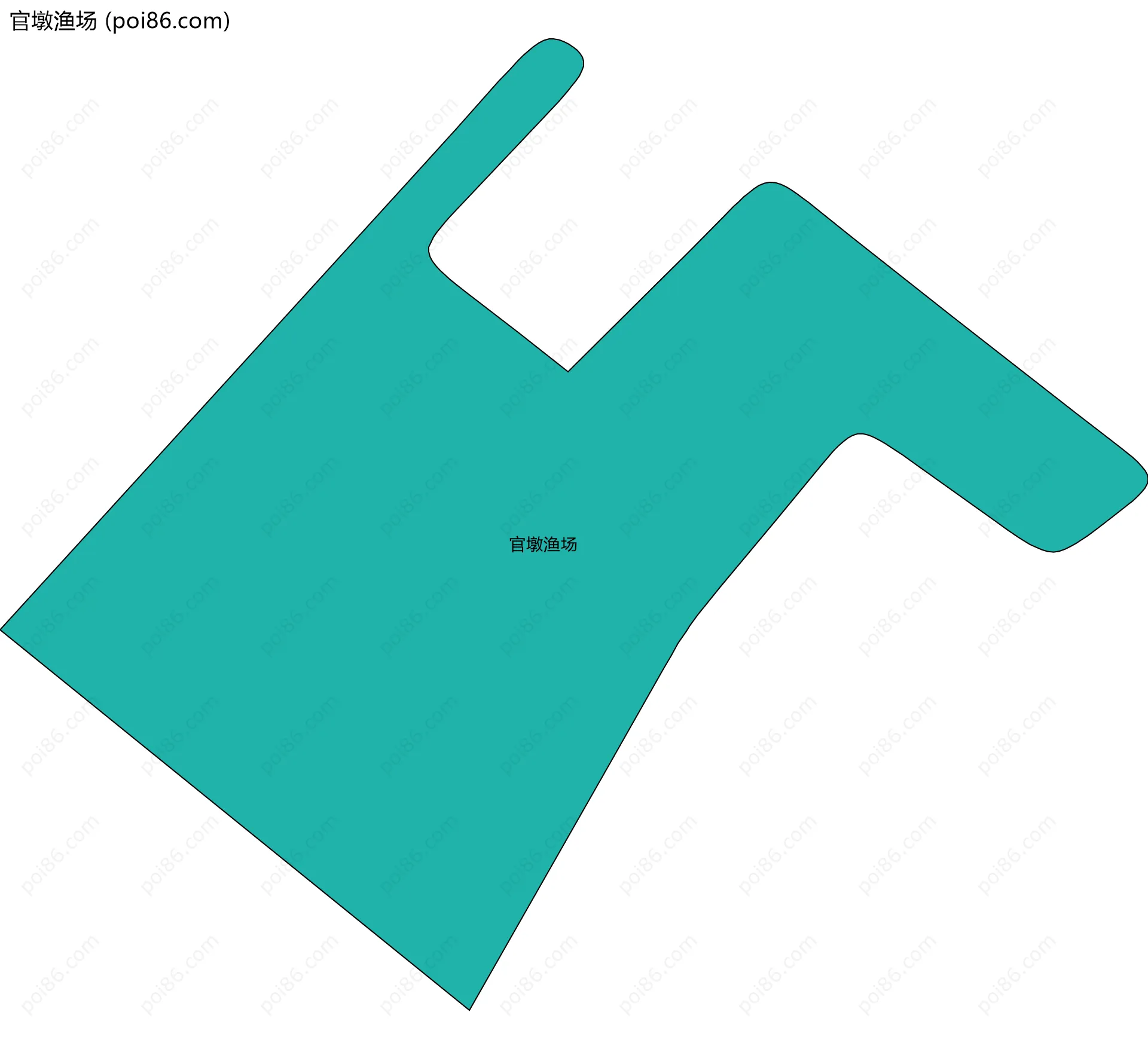 官墩渔场边界地图