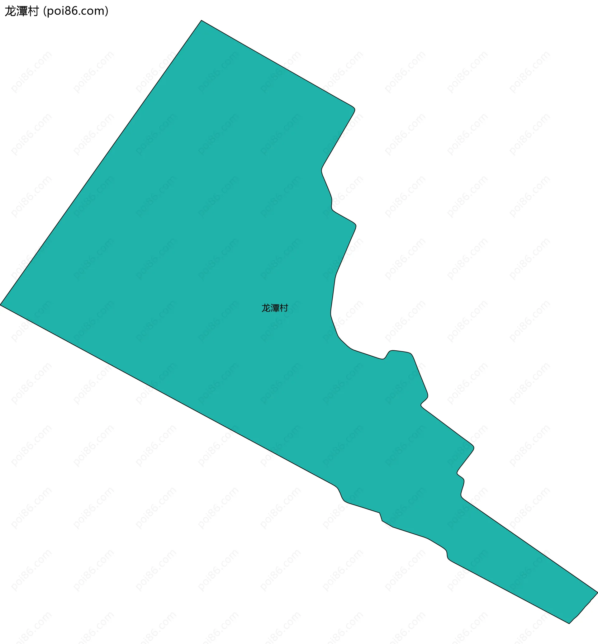 龙潭村边界地图