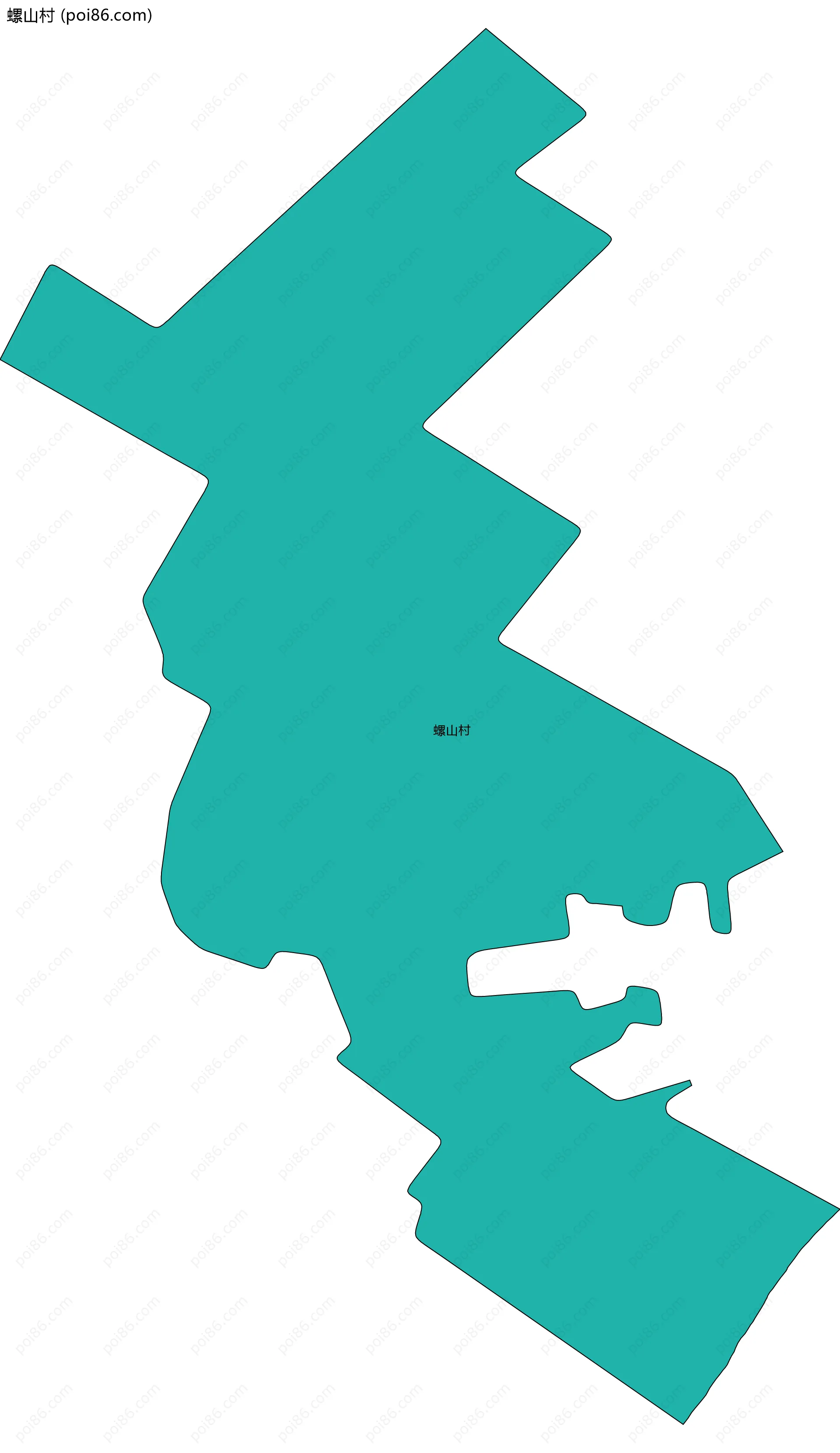 螺山村边界地图