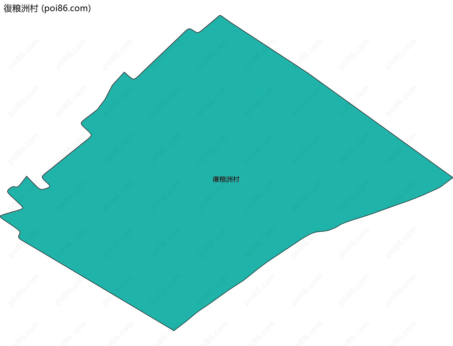 復粮洲村边界地图