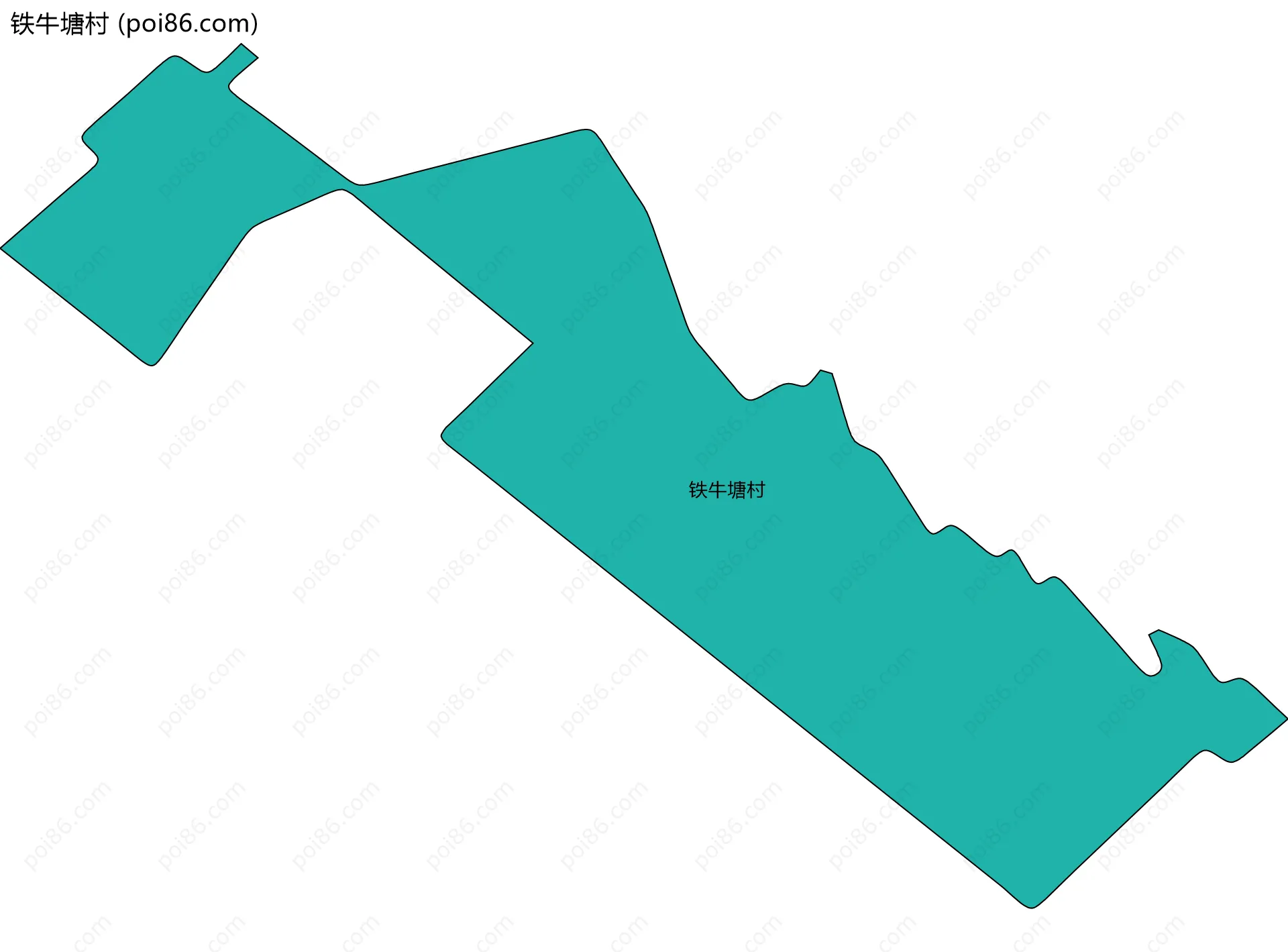 铁牛塘村边界地图