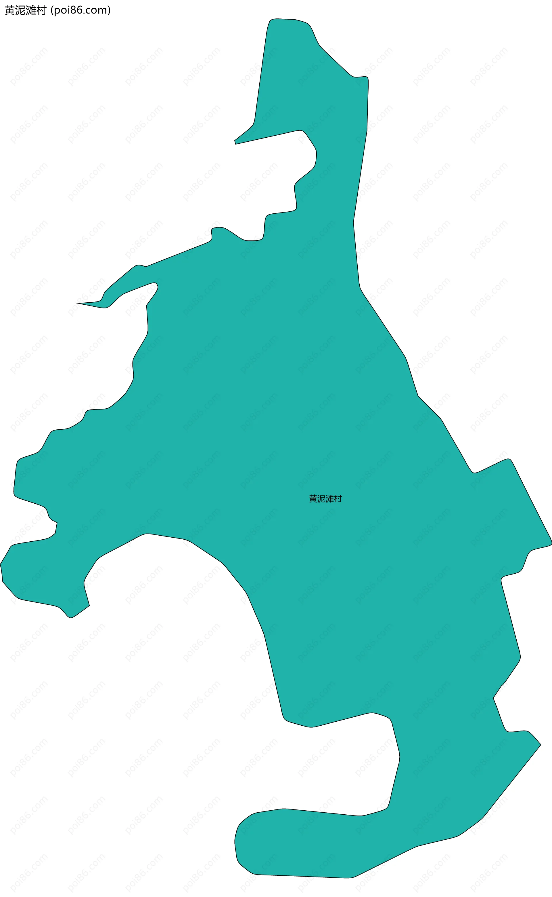 黄泥滩村边界地图