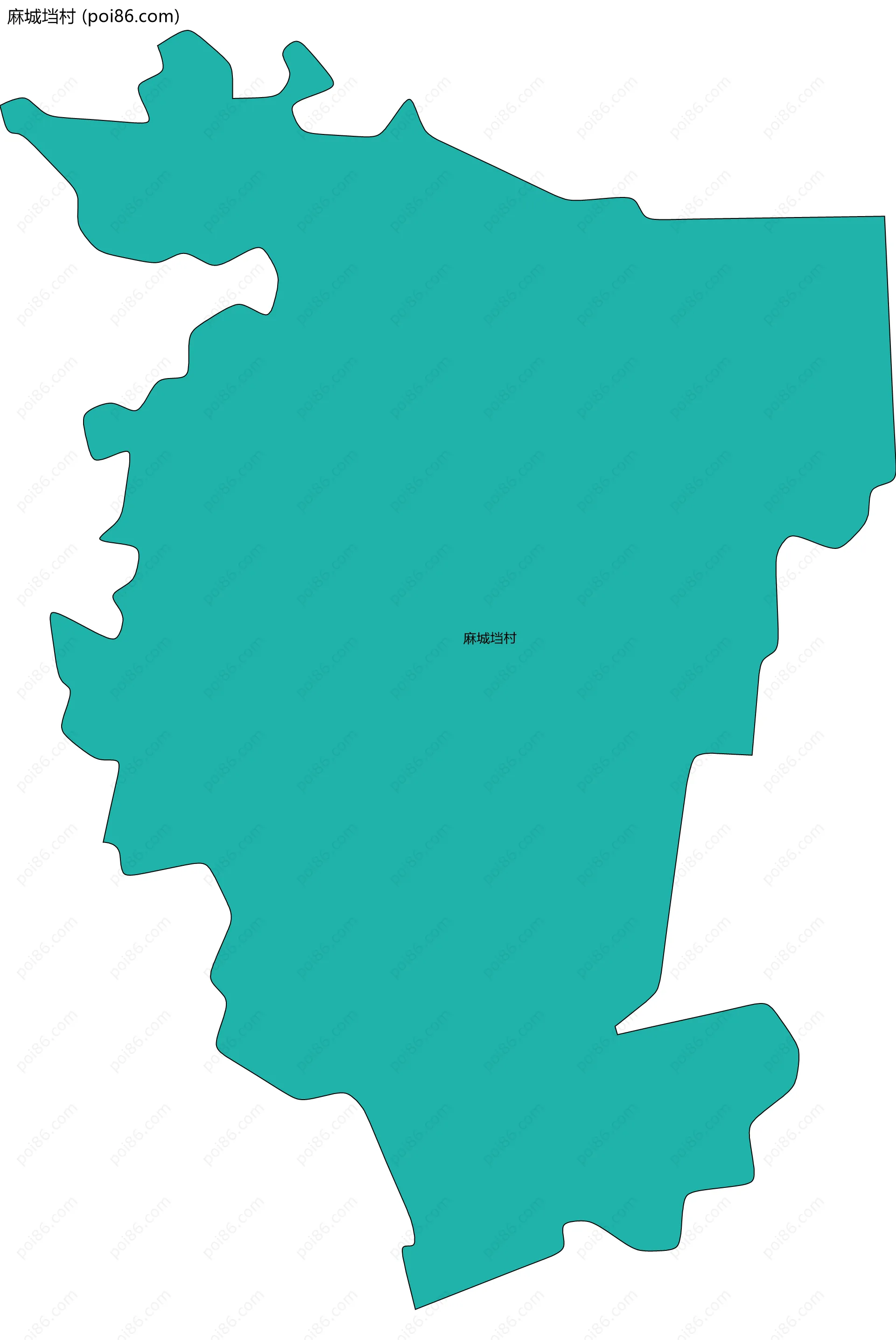麻城垱村边界地图