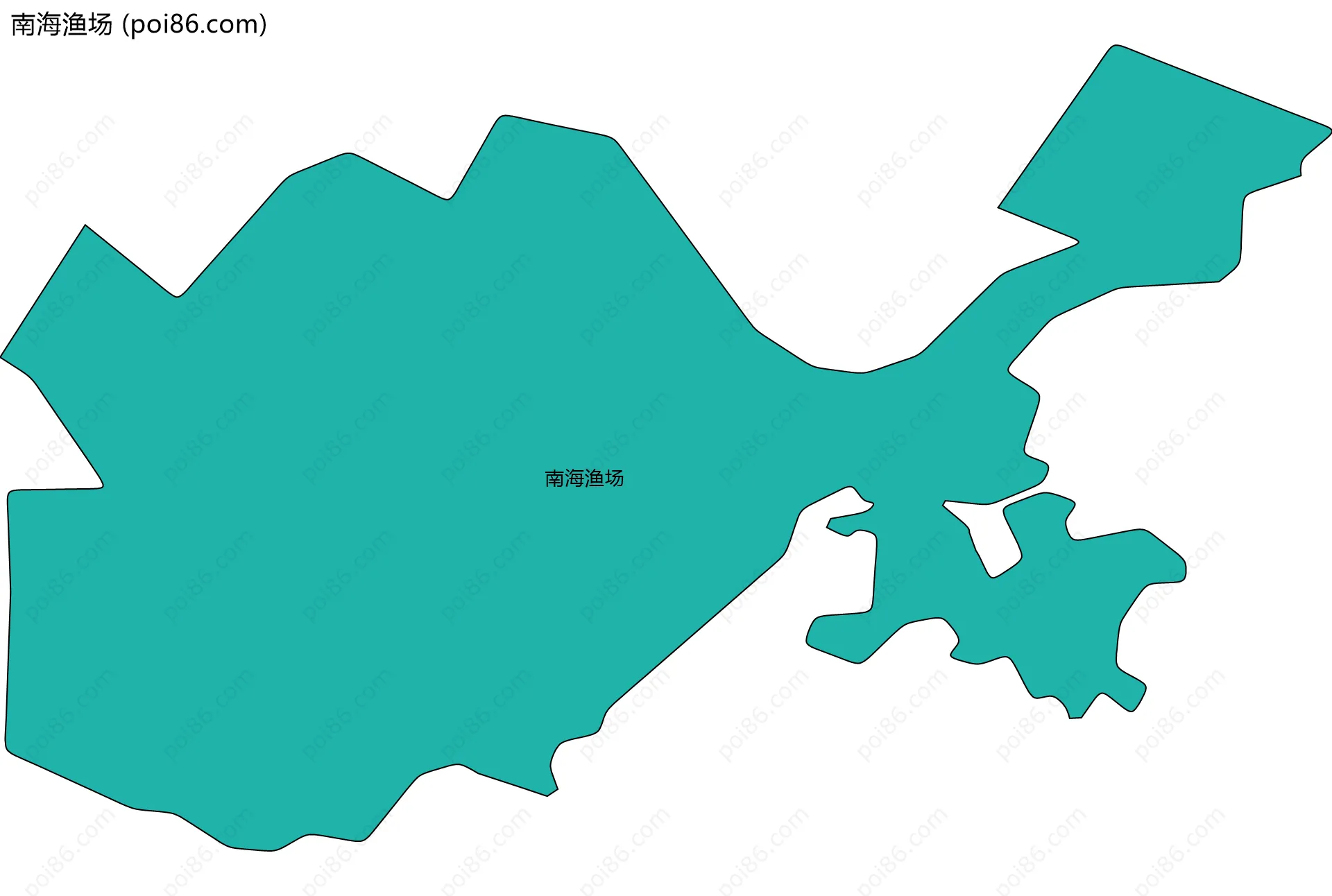 南海渔场边界地图