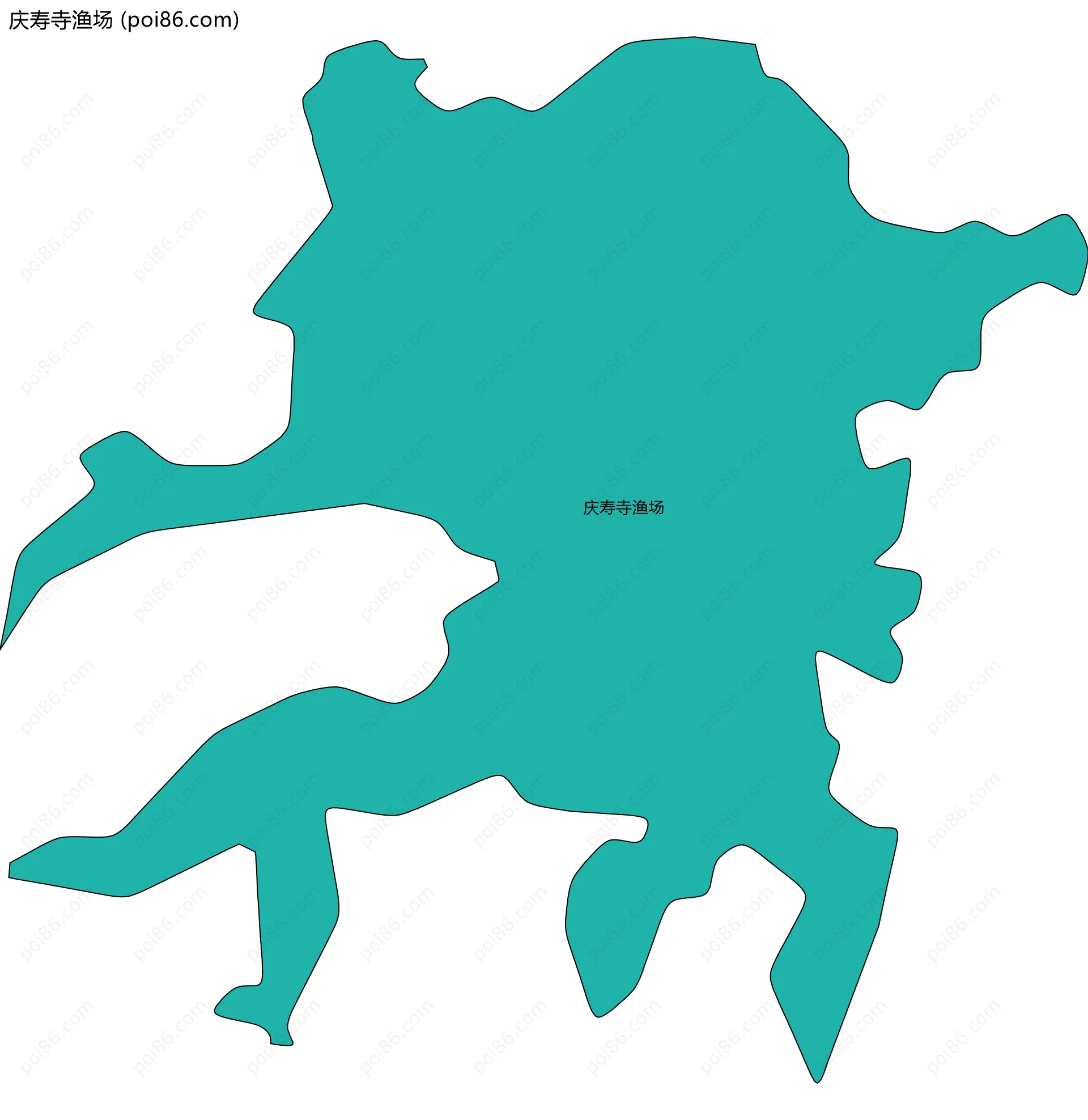 庆寿寺渔场边界地图