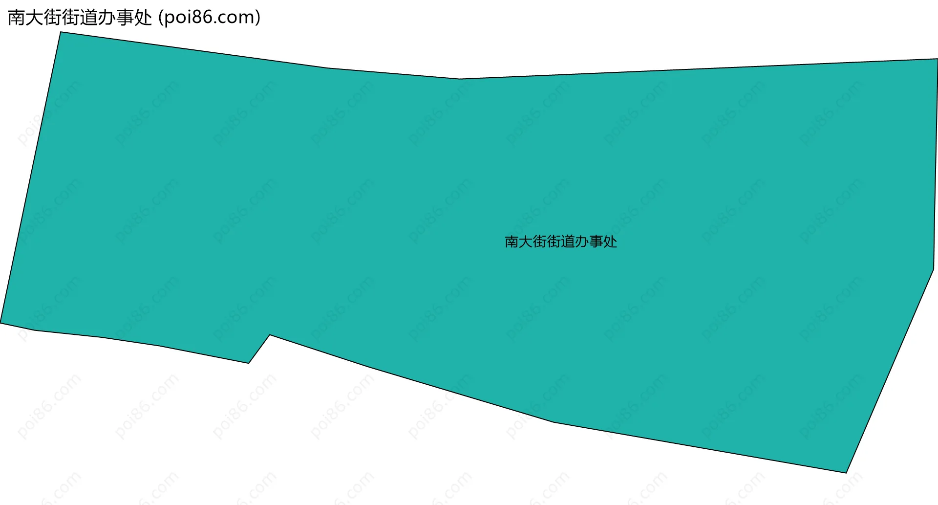 南大街街道办事处边界地图