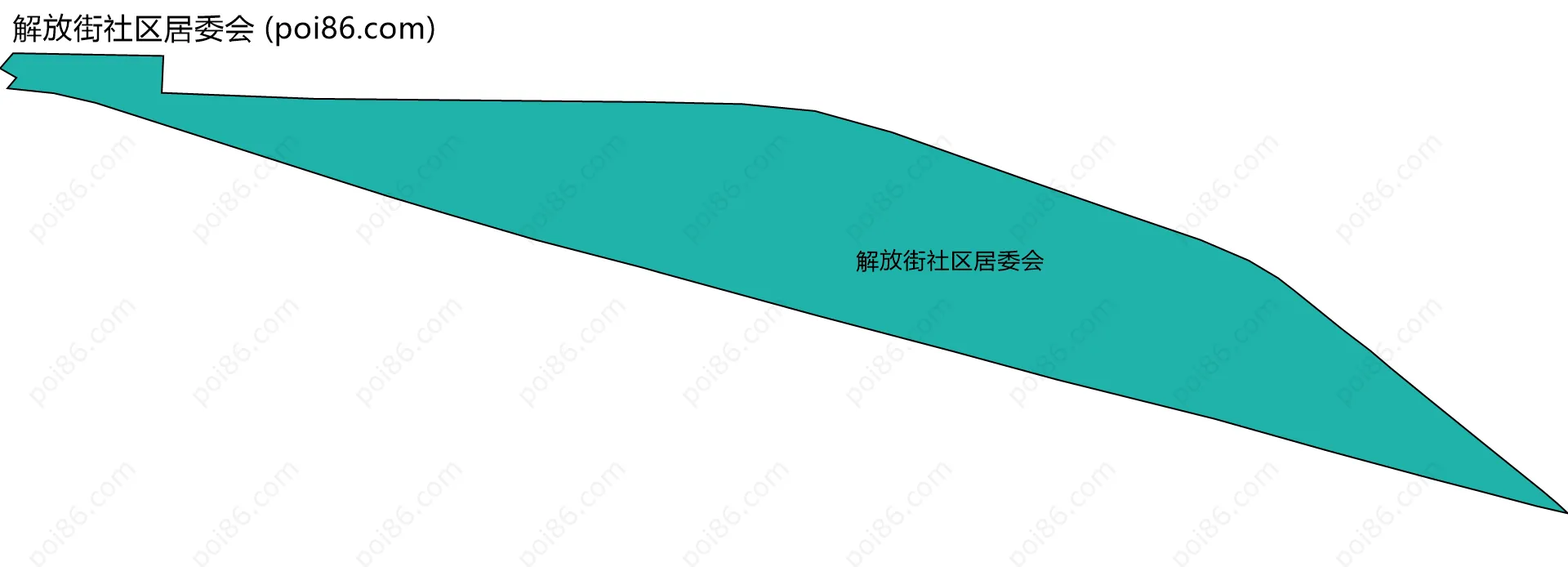 解放街社区居委会边界地图