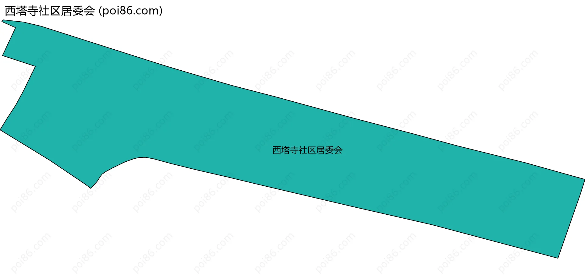 西塔寺社区居委会边界地图