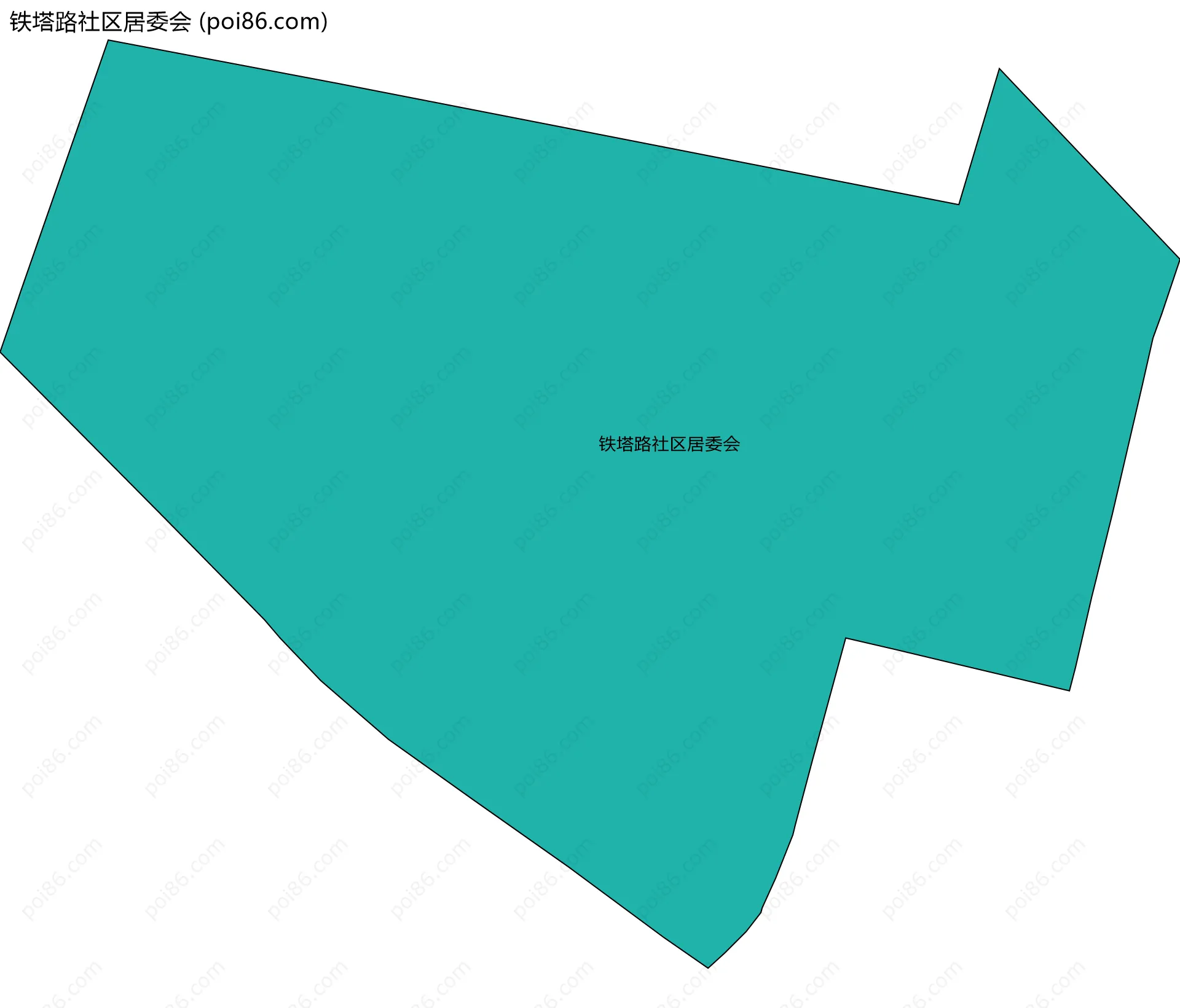 铁塔路社区居委会边界地图