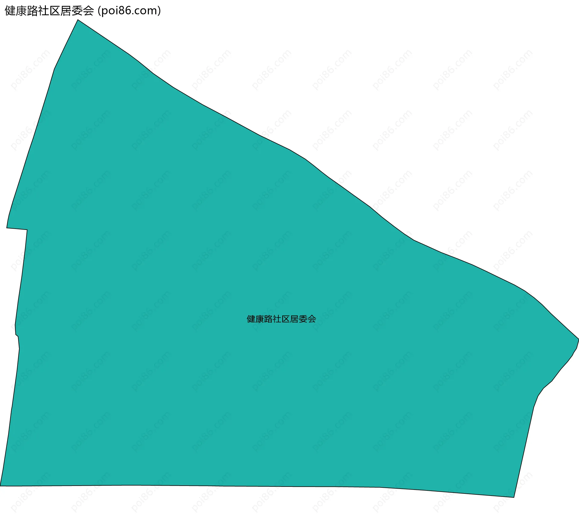 健康路社区居委会边界地图
