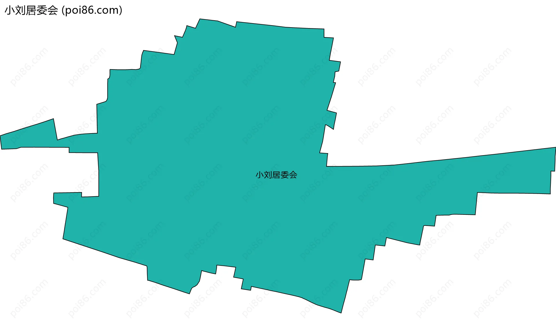 小刘居委会边界地图