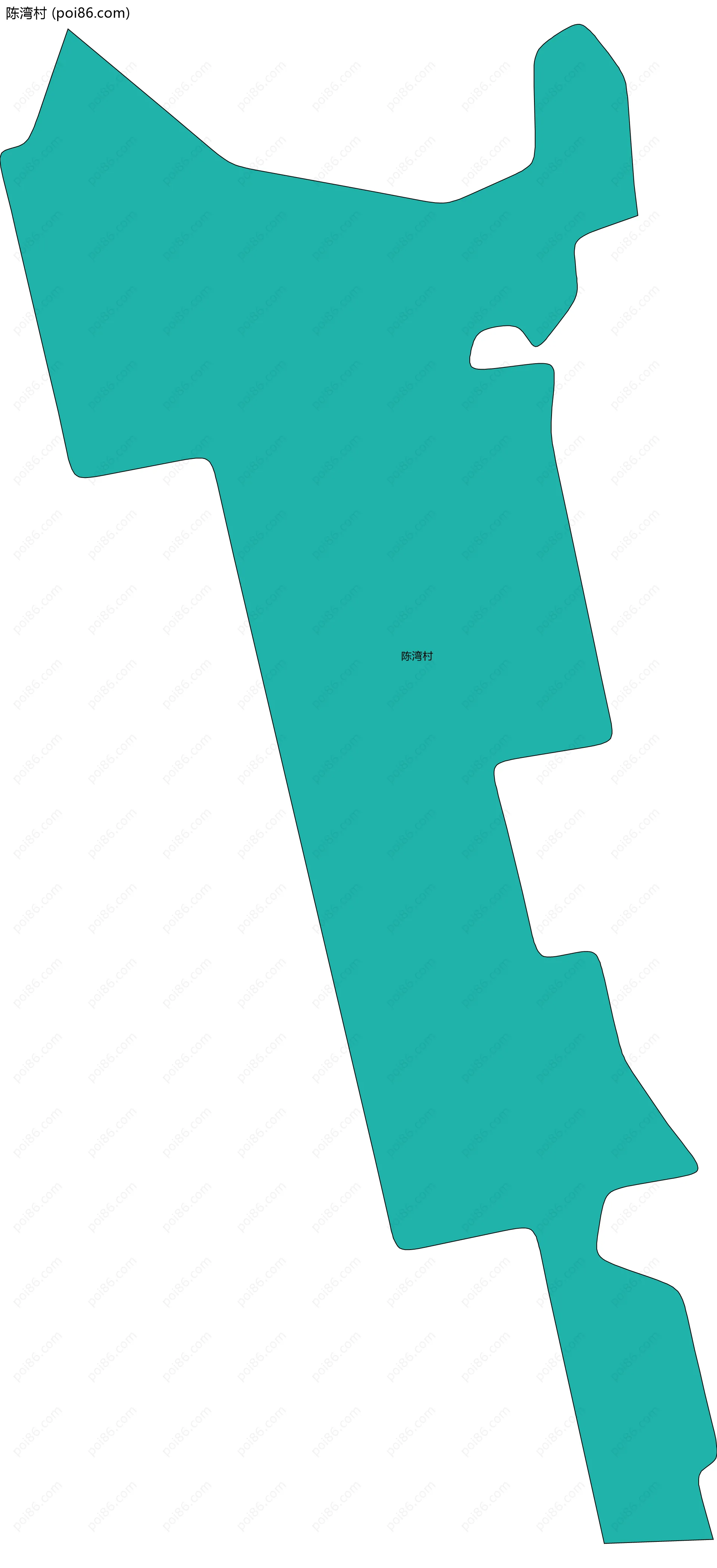 陈湾村边界地图