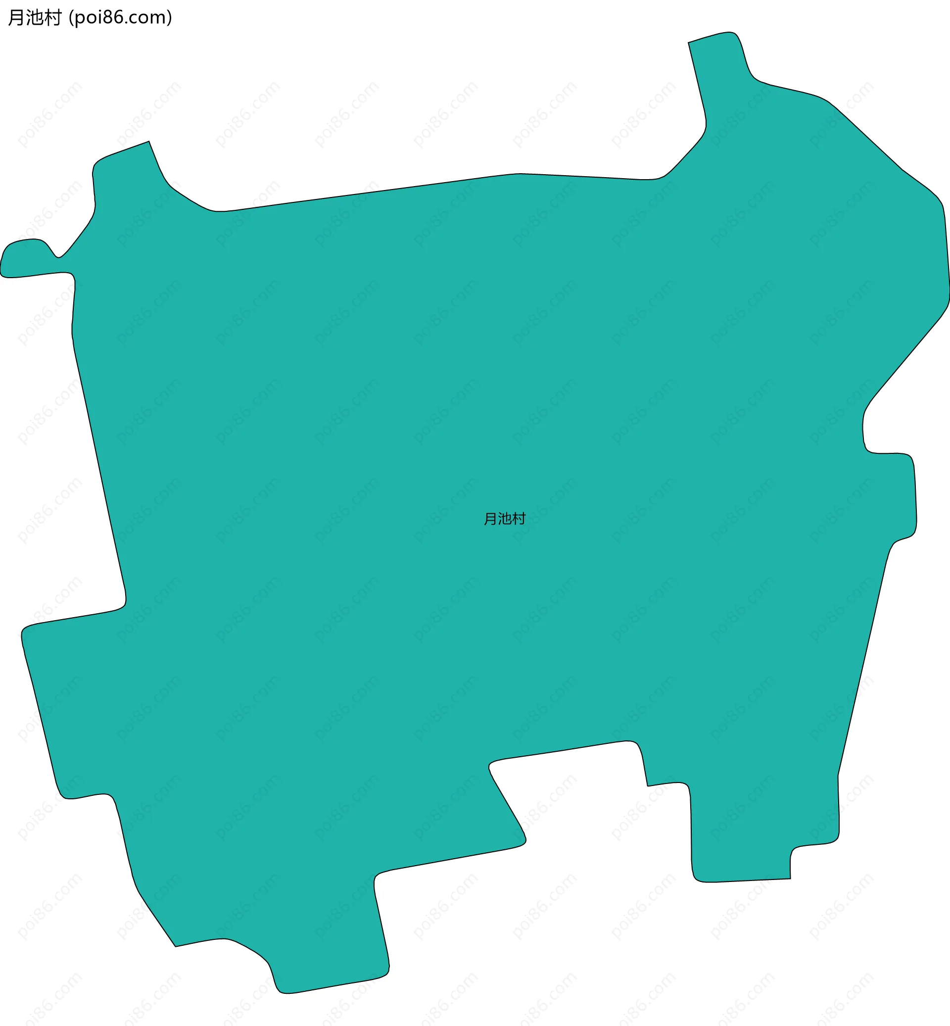 月池村边界地图