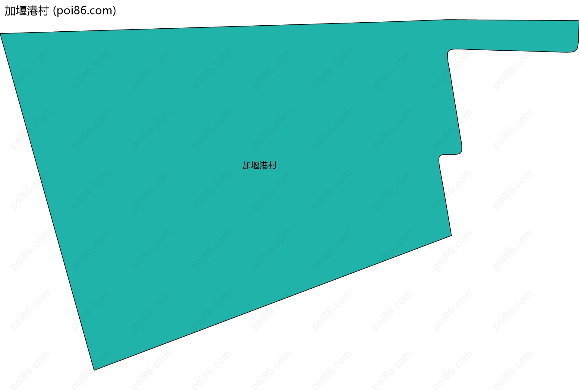 加堰港村边界地图