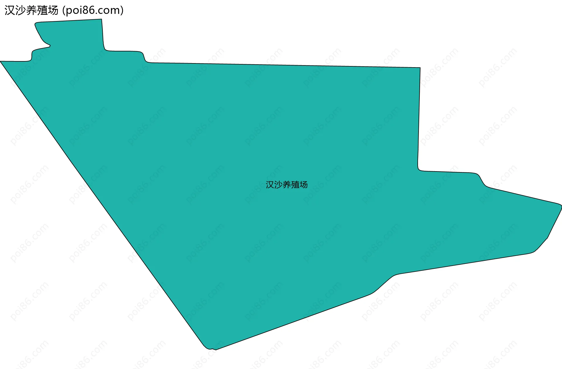汉沙养殖场边界地图