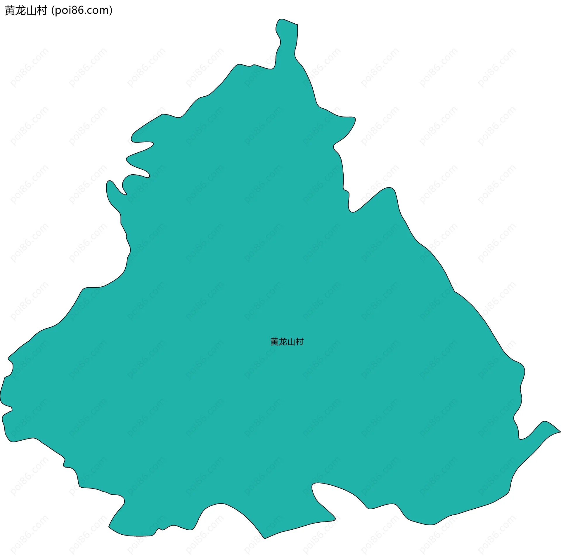 黄龙山村边界地图