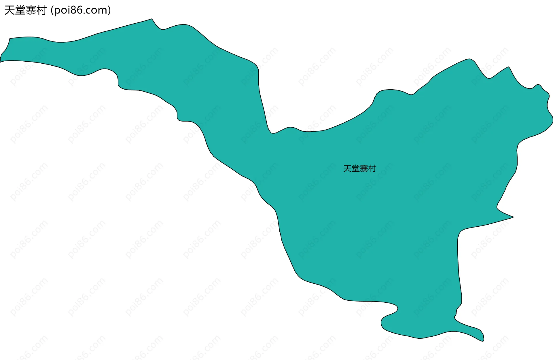 天堂寨村边界地图
