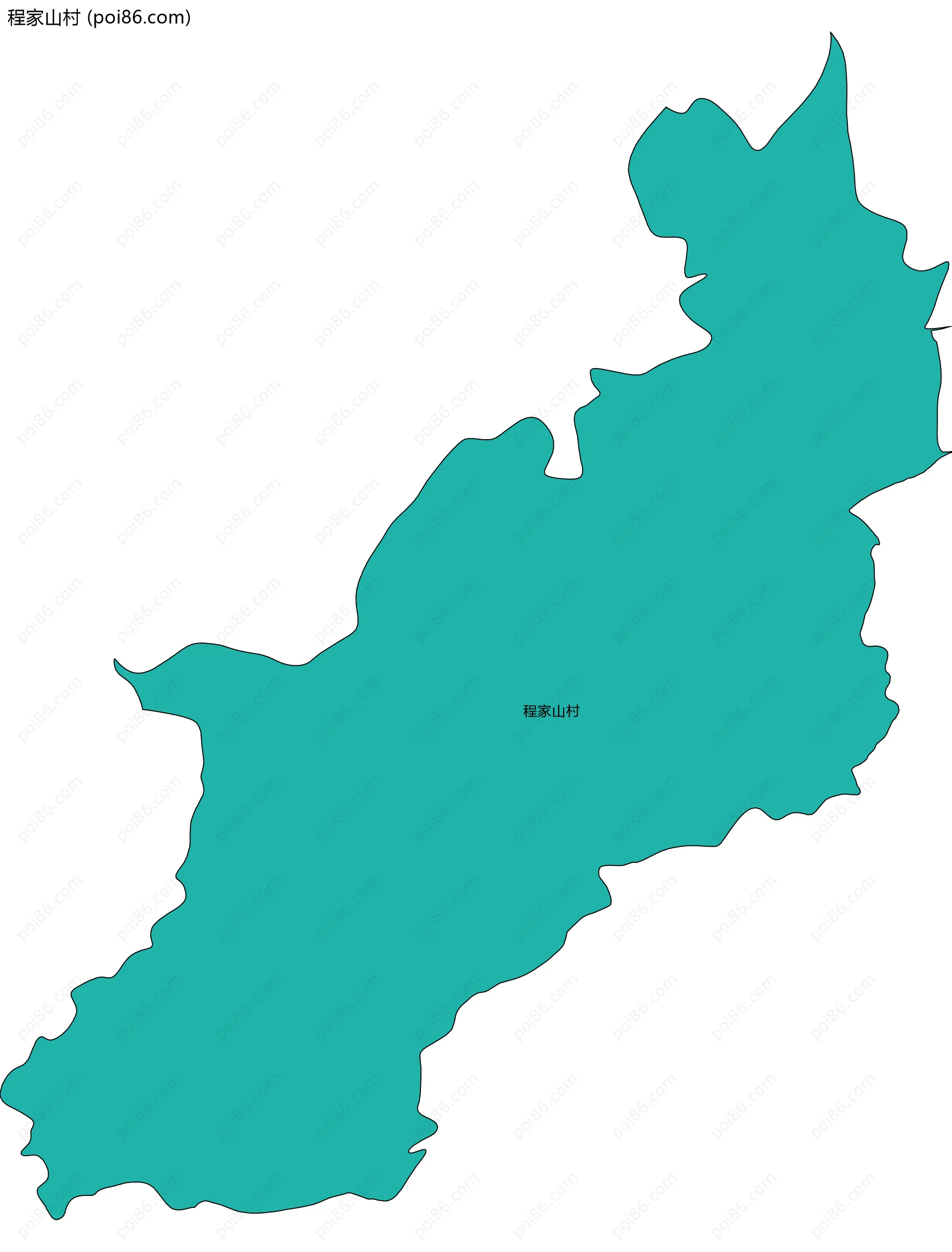 程家山村边界地图