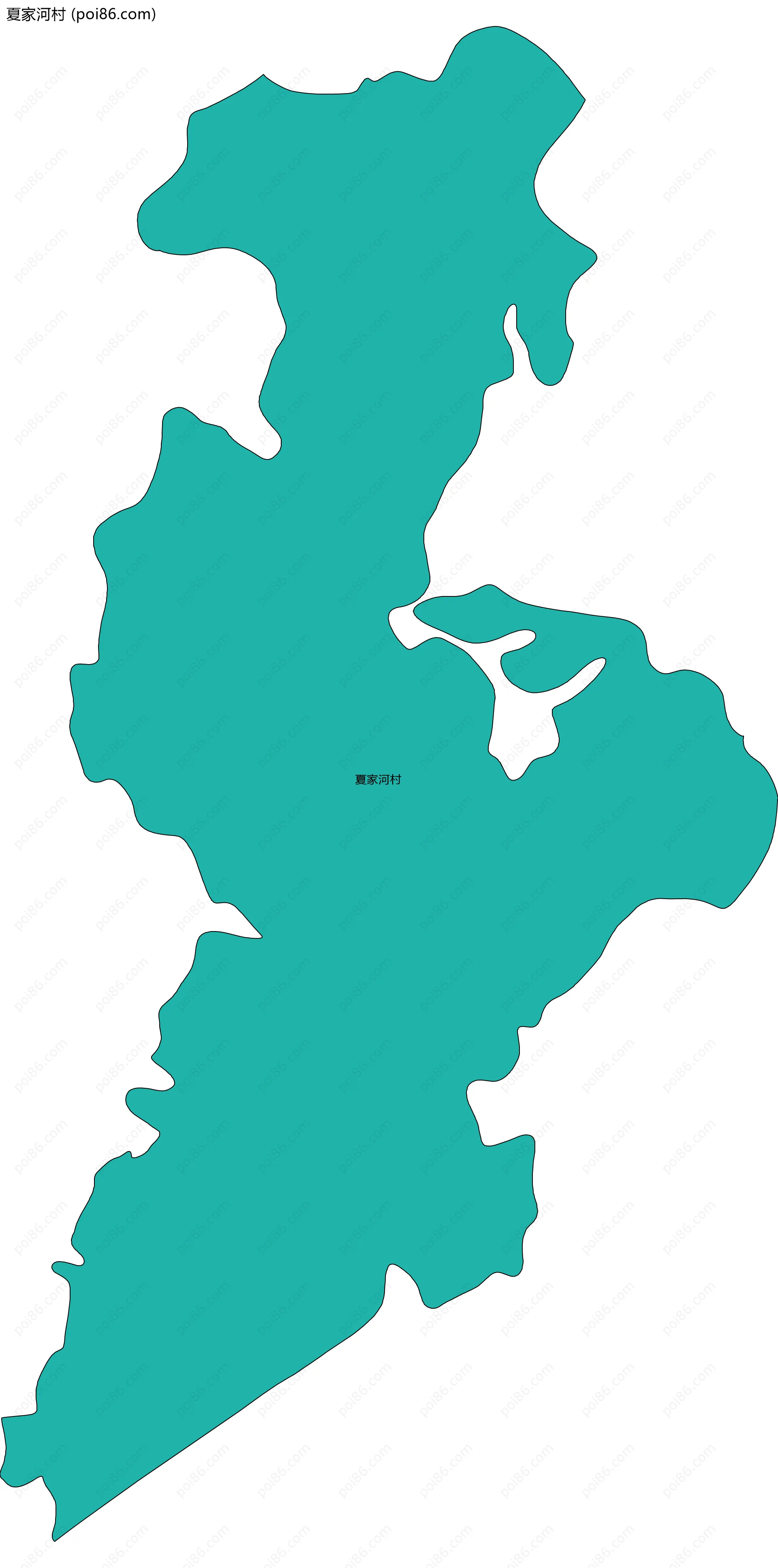 夏家河村边界地图