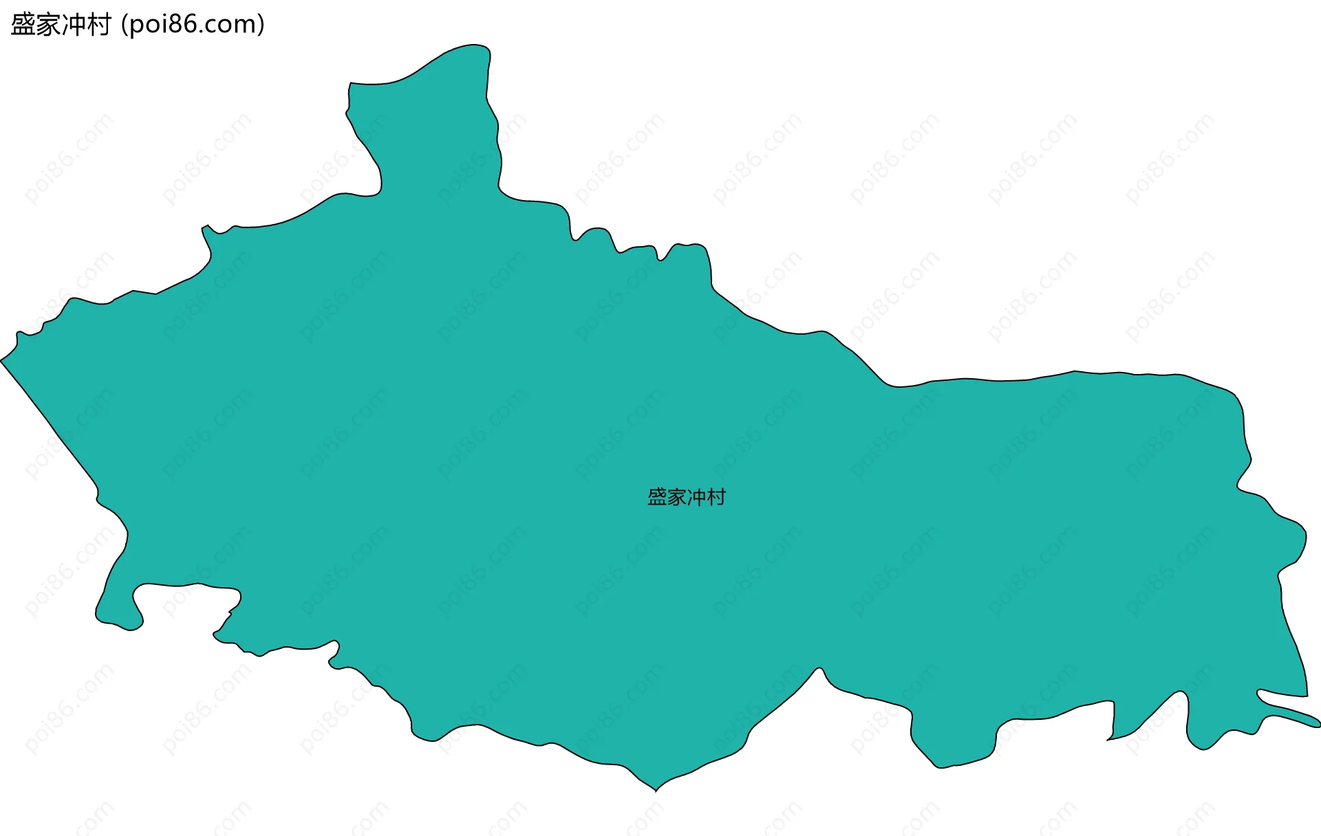 盛家冲村边界地图