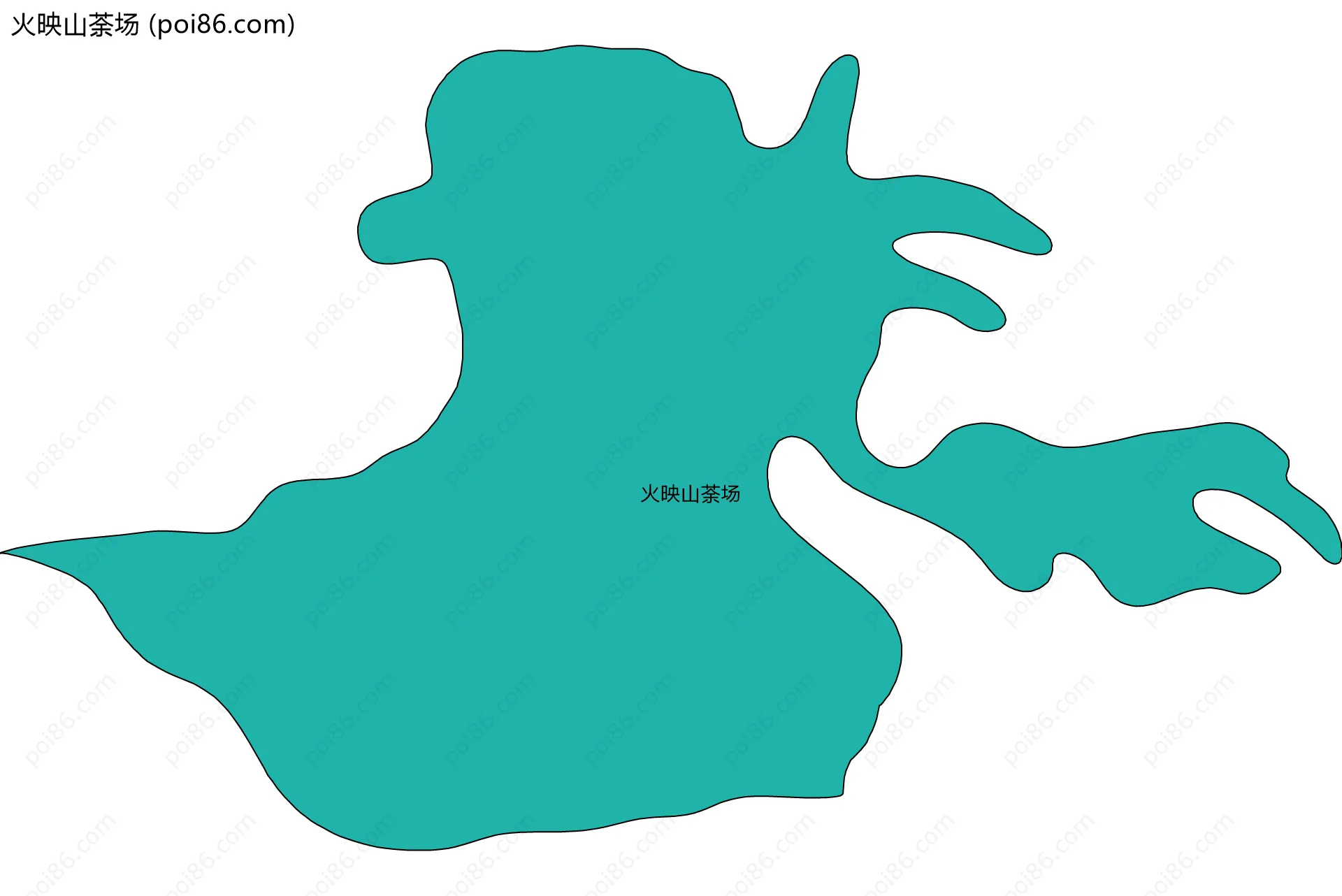 火映山荼场边界地图