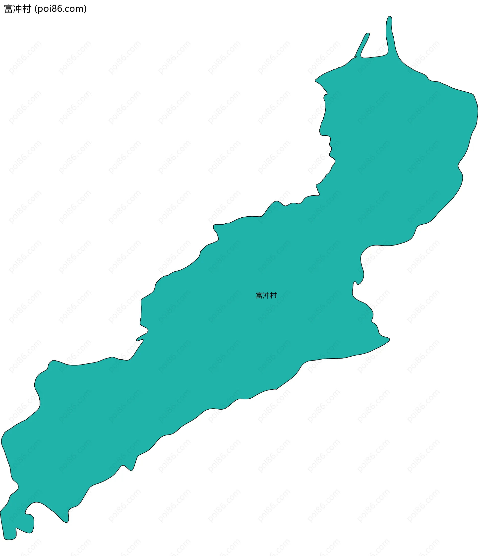 富冲村边界地图