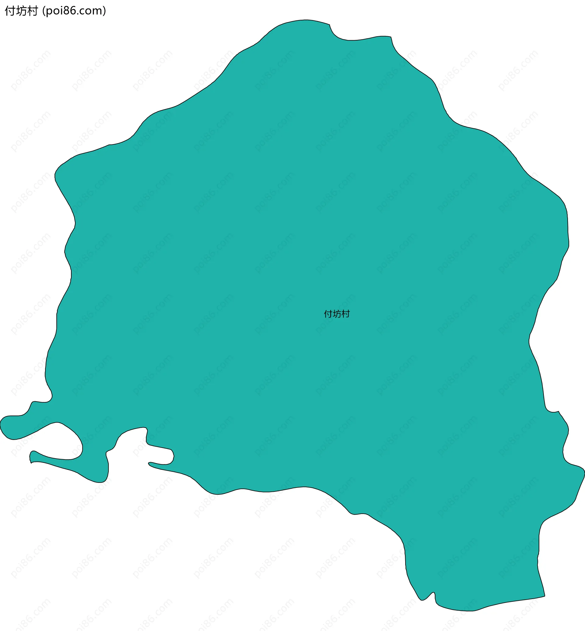 付坊村边界地图
