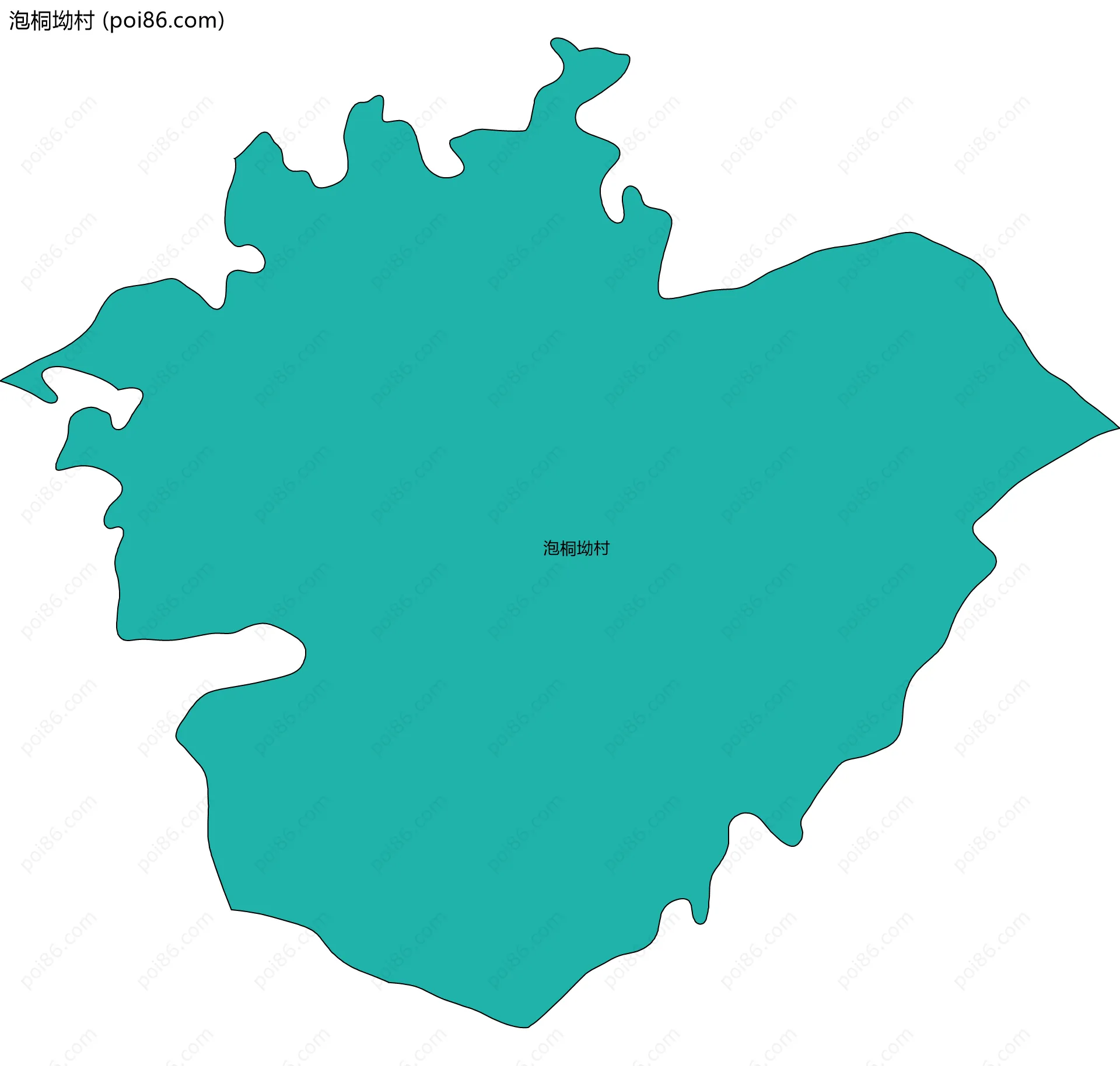 泡桐坳村边界地图