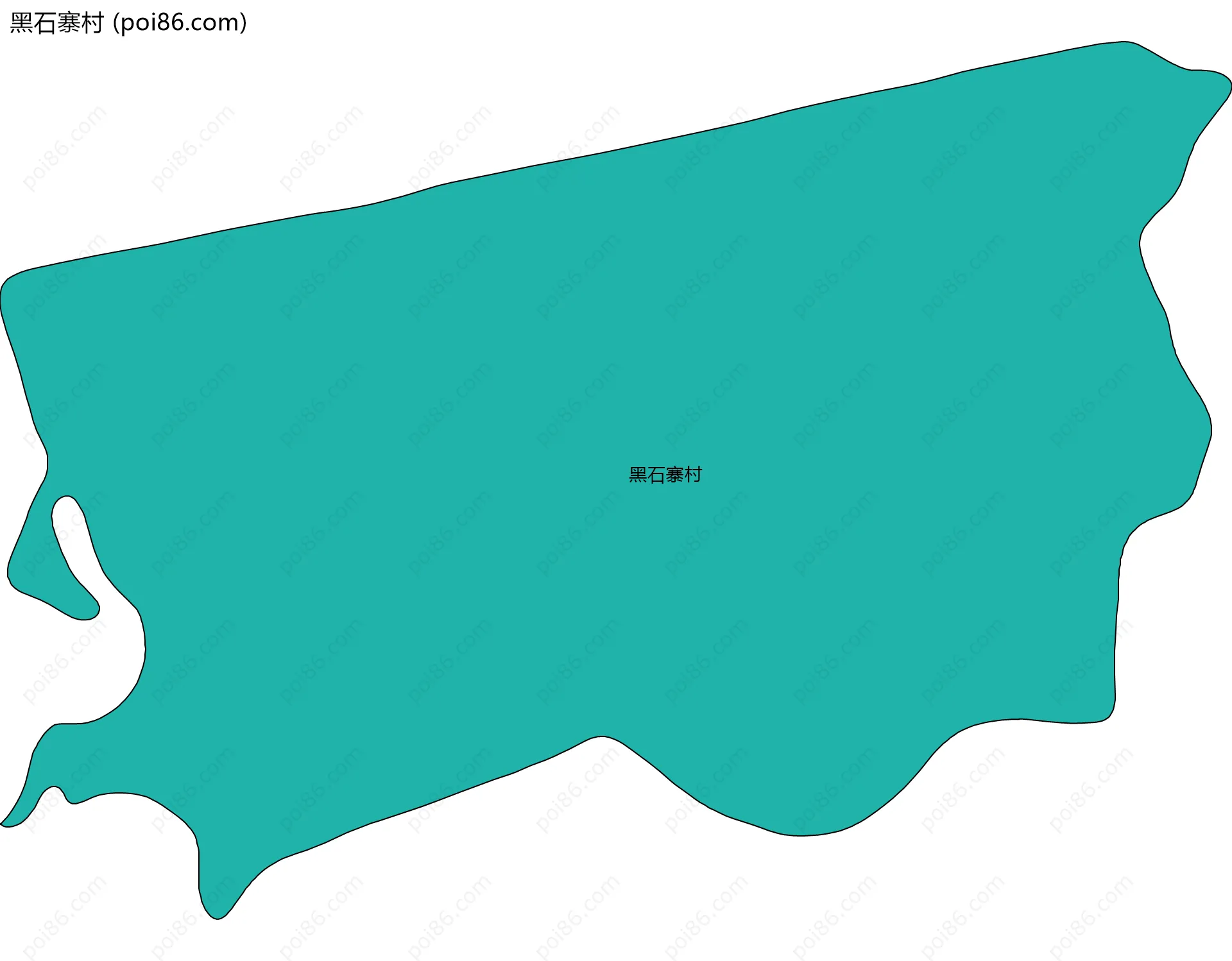 黑石寨村边界地图