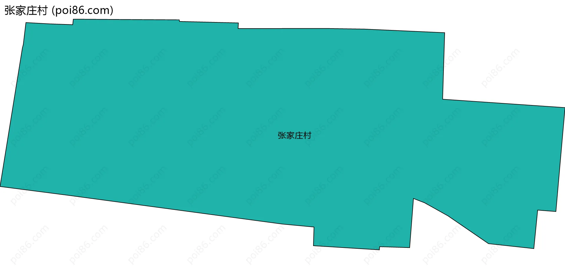 张家庄村边界地图