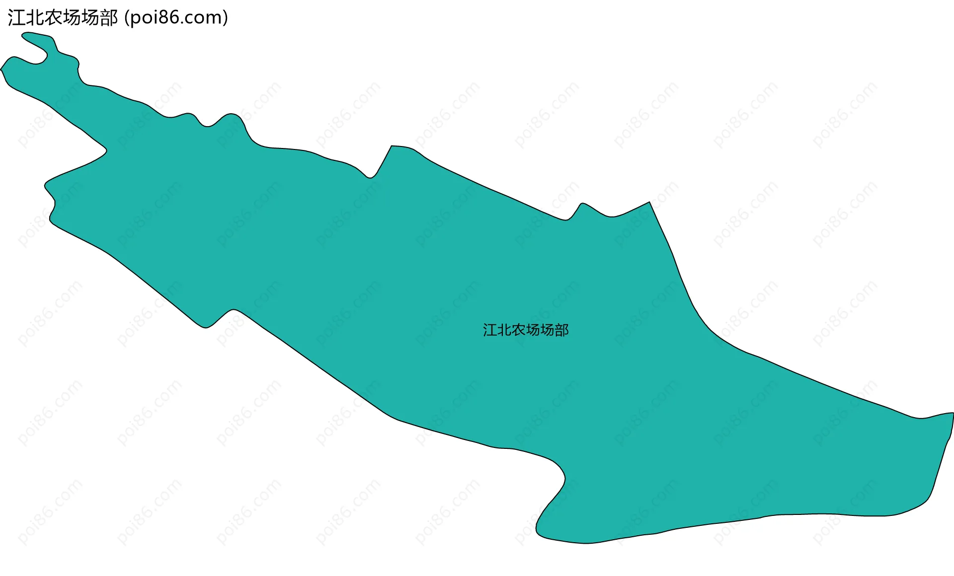 江北农场场部边界地图