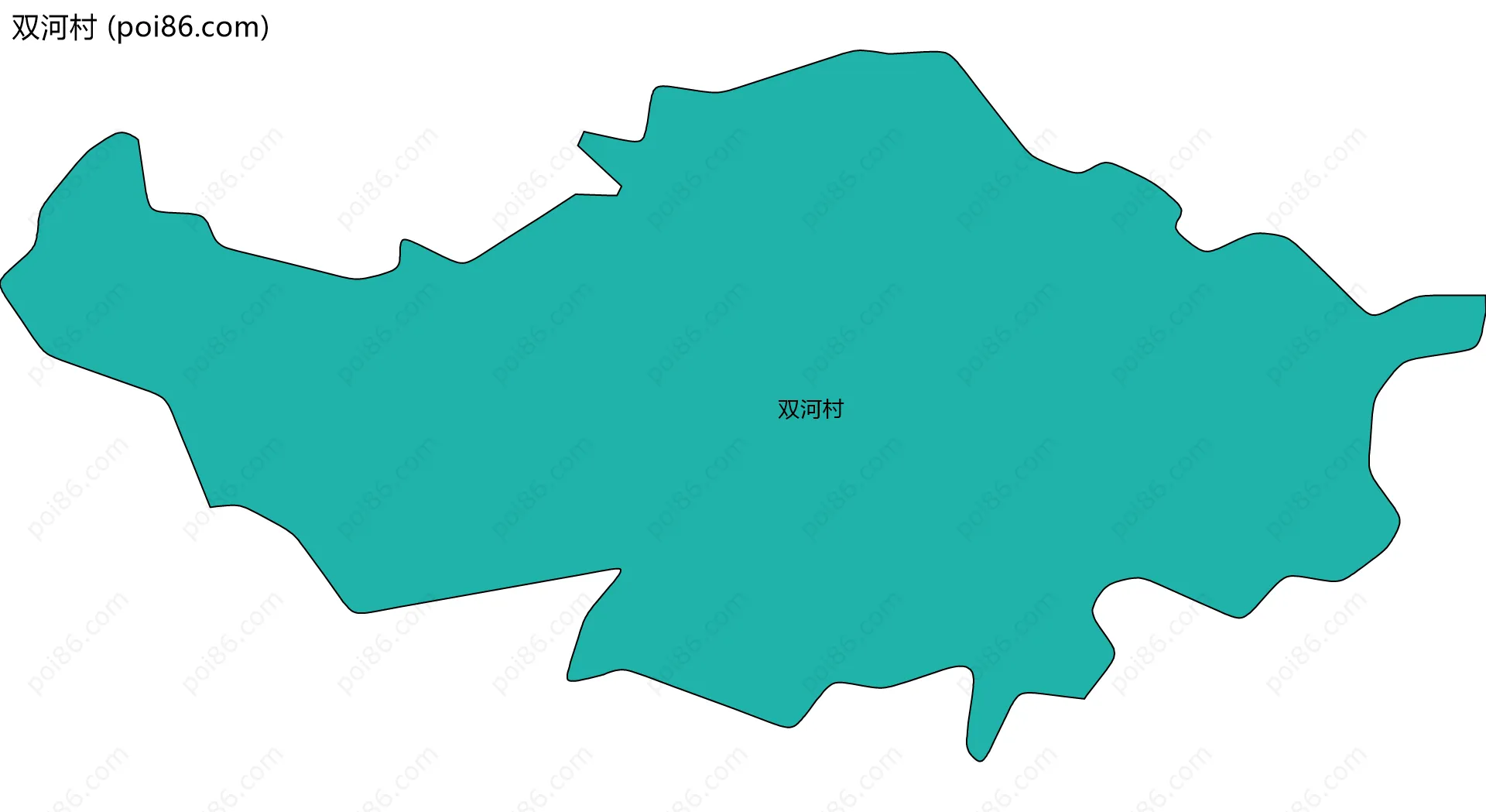 双河村边界地图