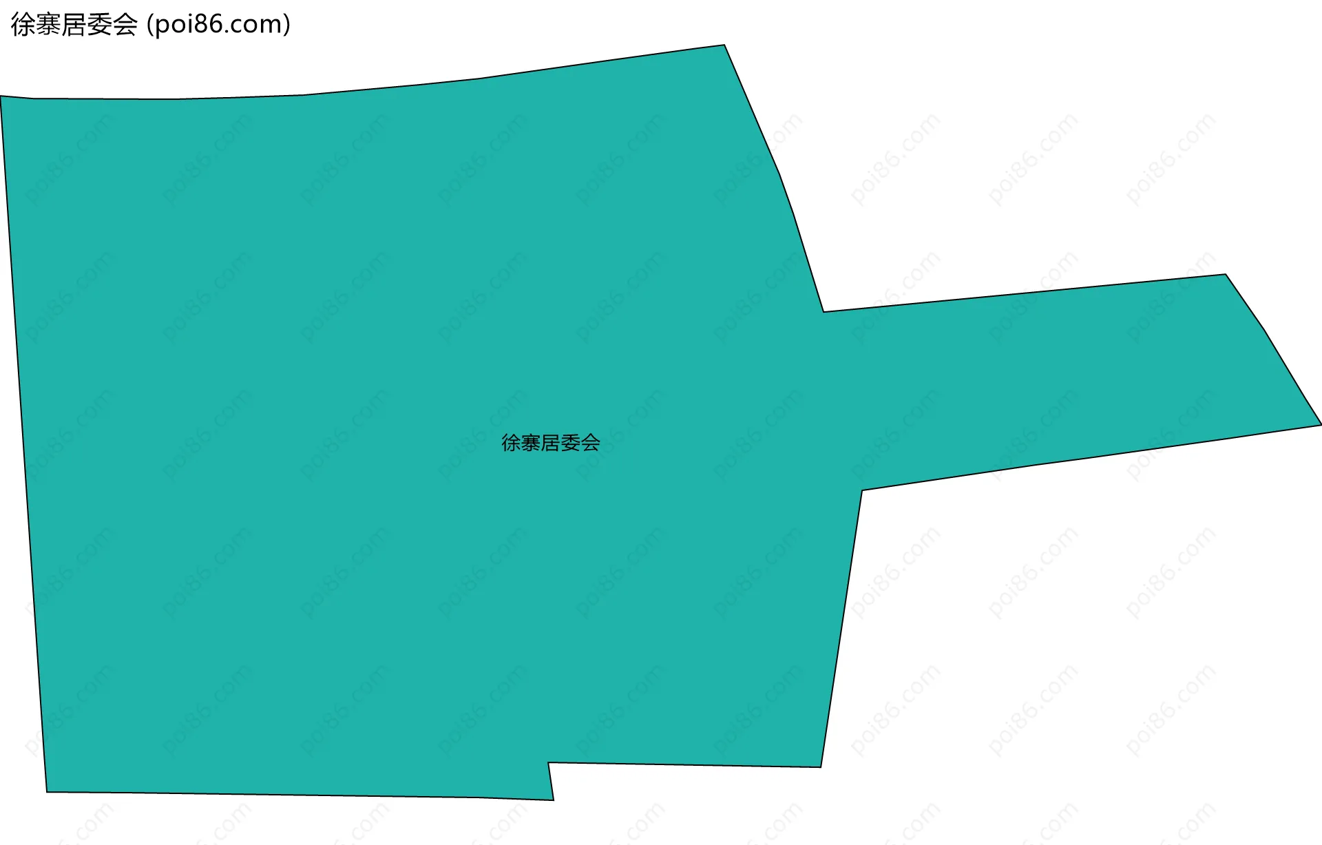 徐寨居委会边界地图