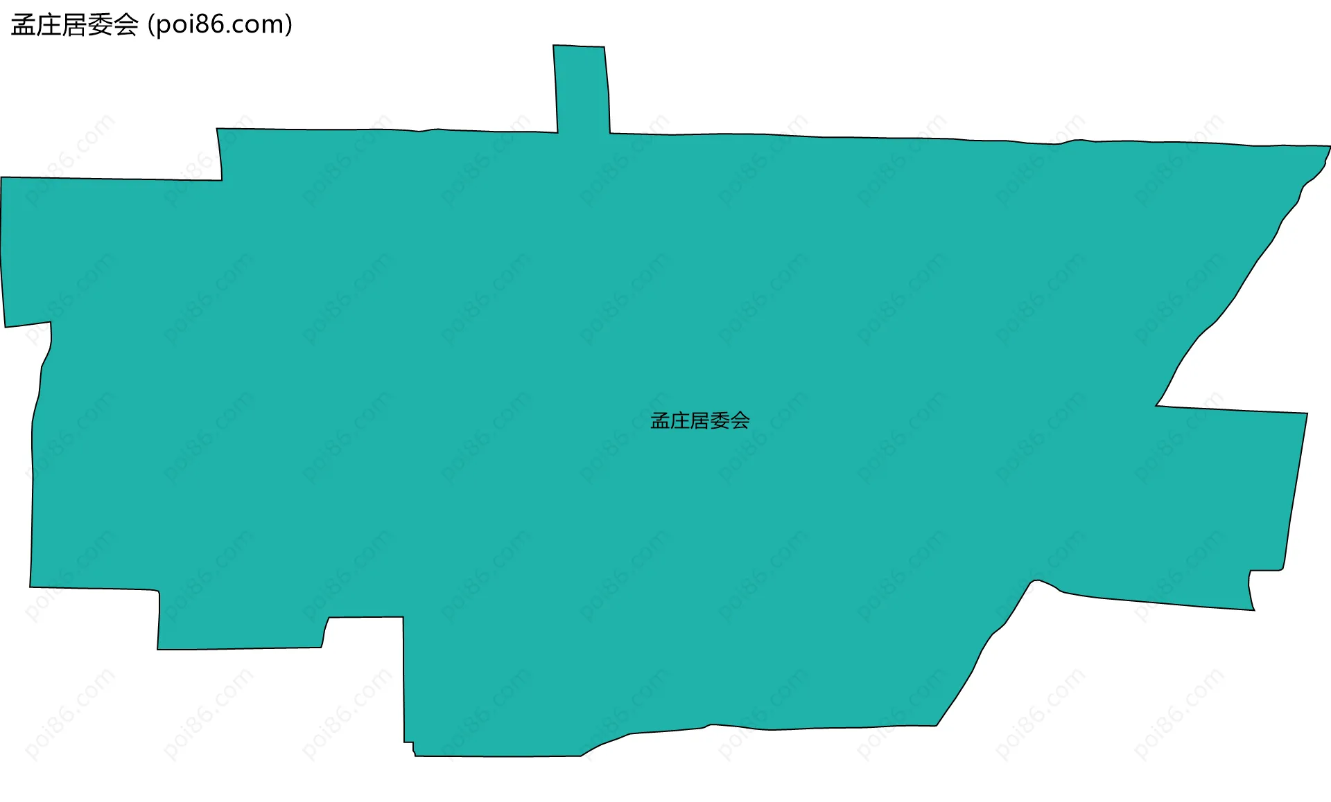 孟庄居委会边界地图