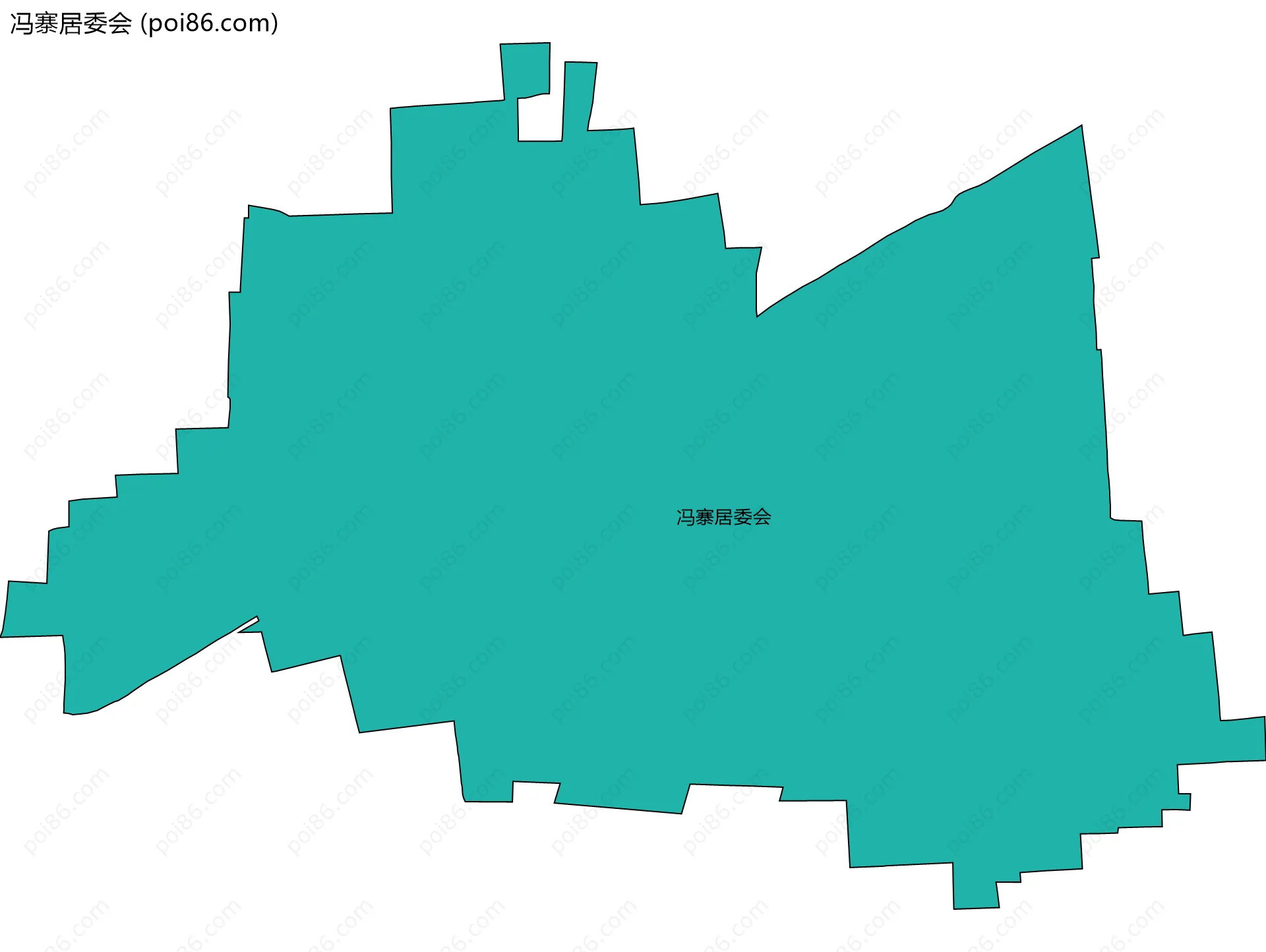 冯寨居委会边界地图