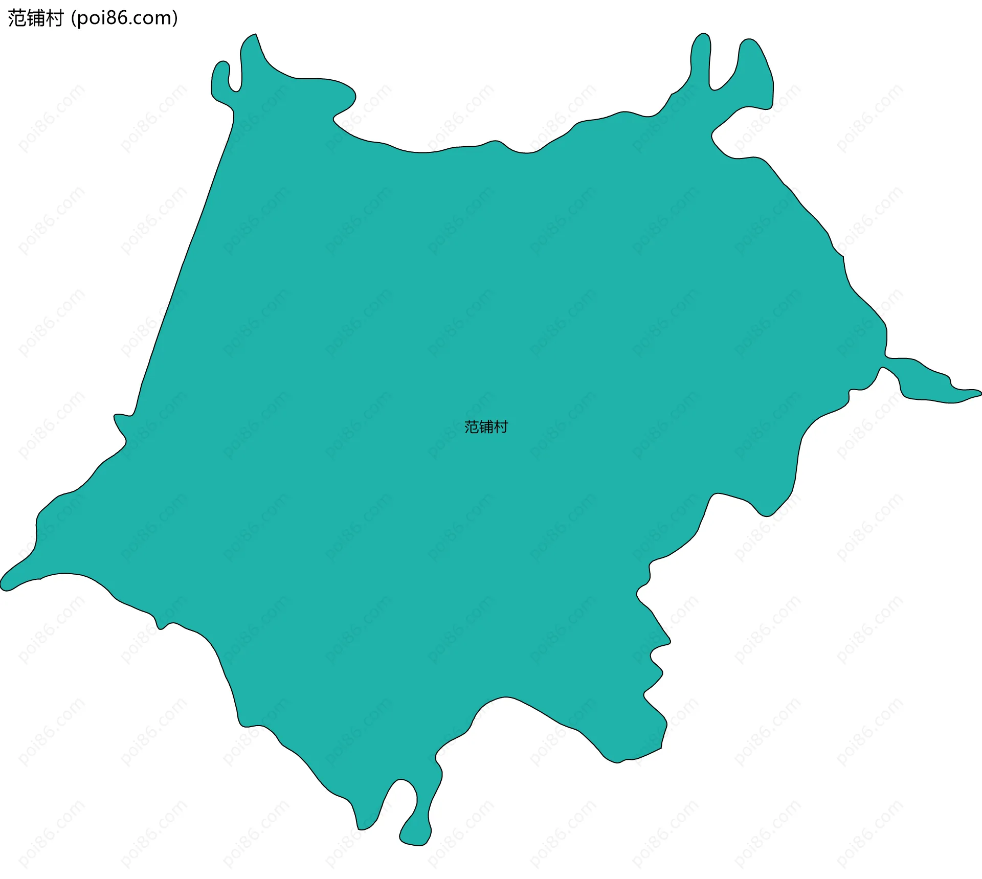 范铺村边界地图