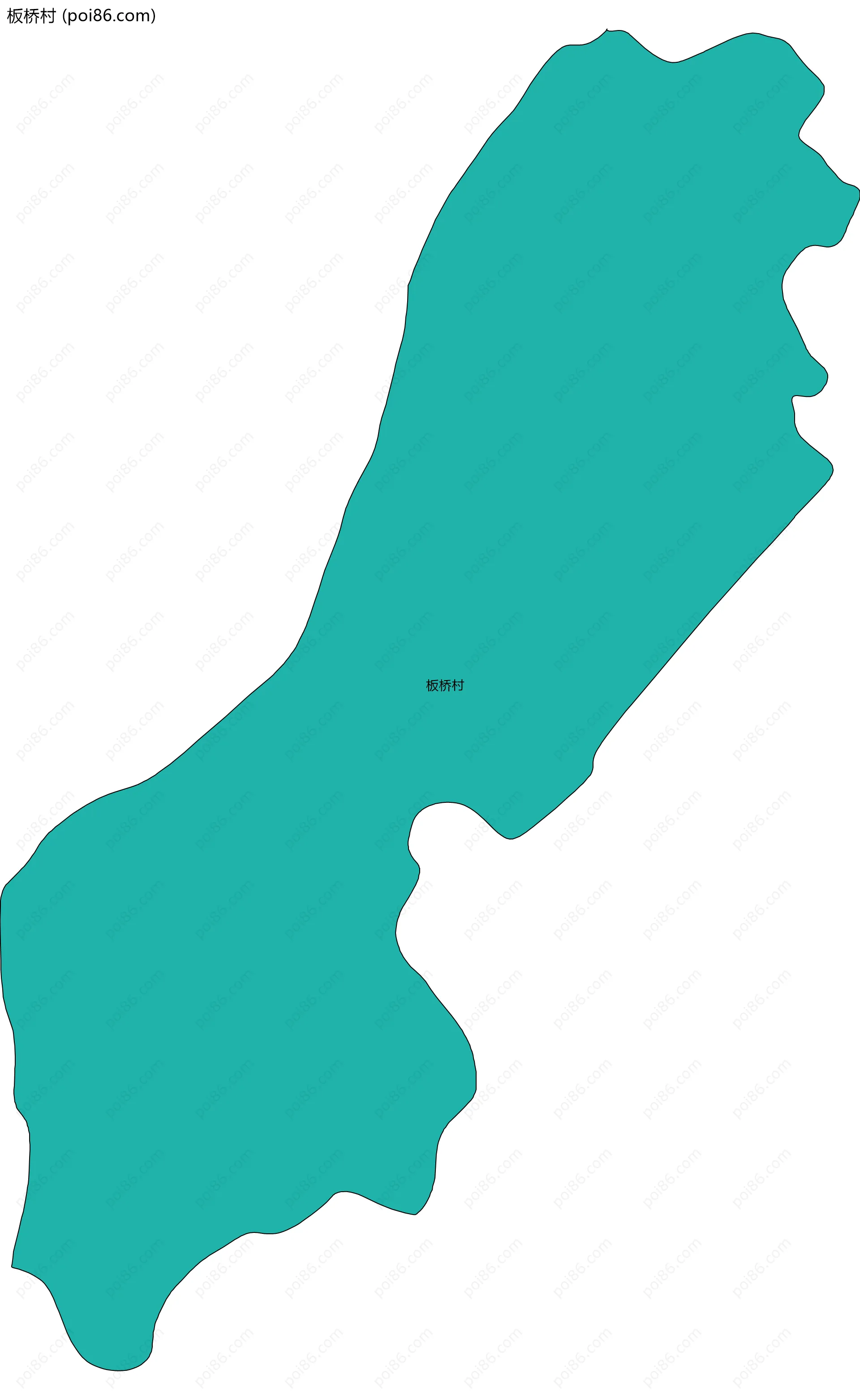 板桥村边界地图