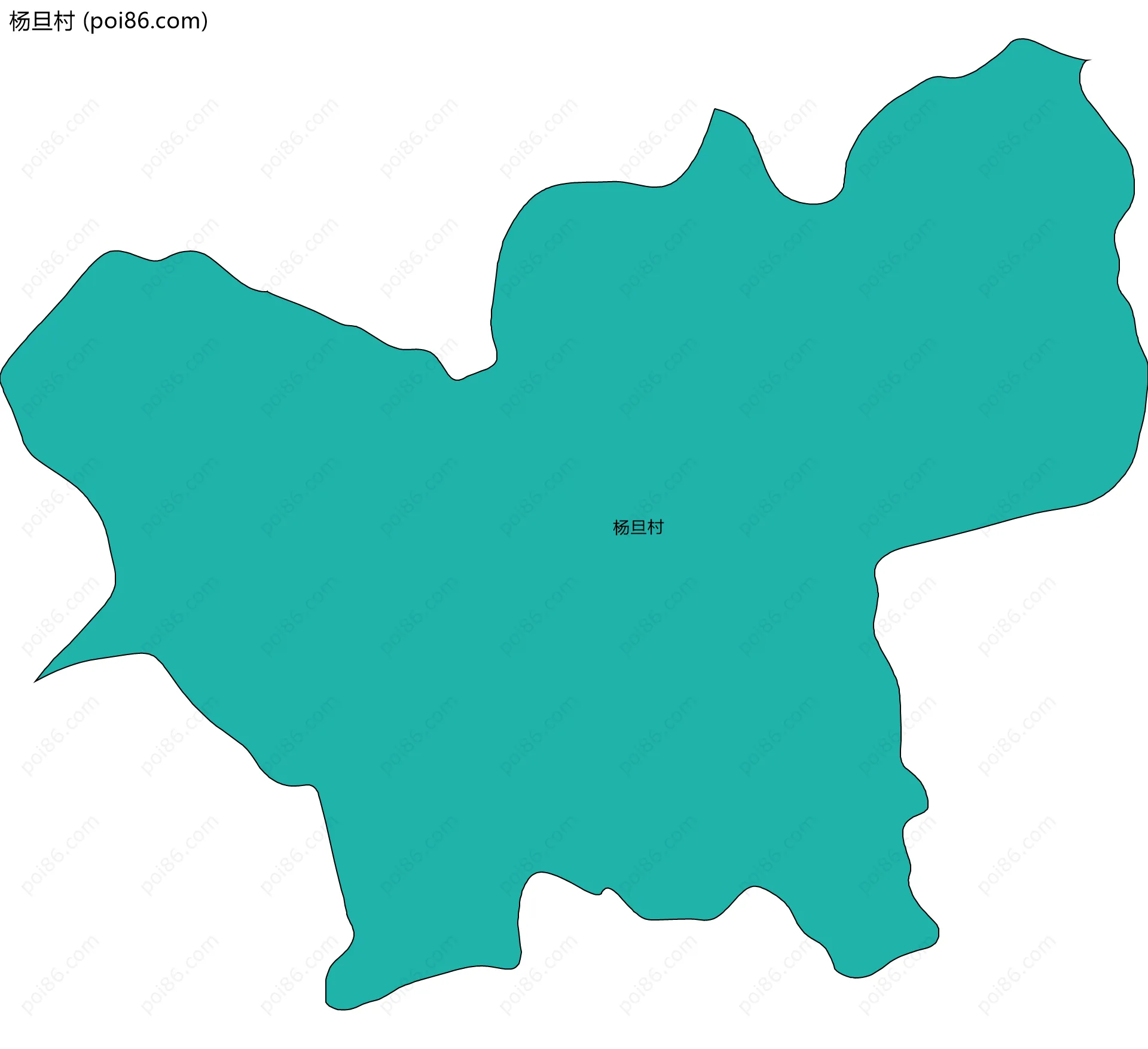 杨旦村边界地图