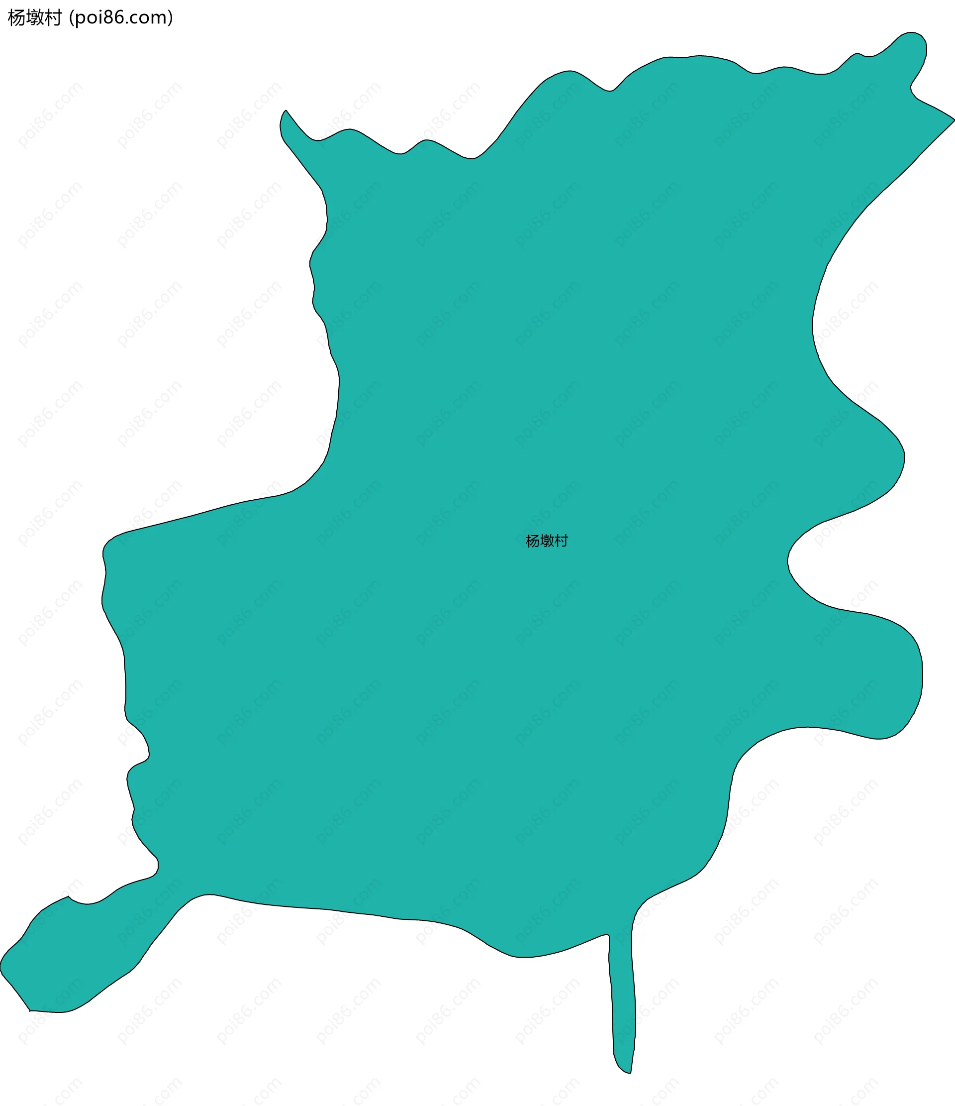 杨墩村边界地图