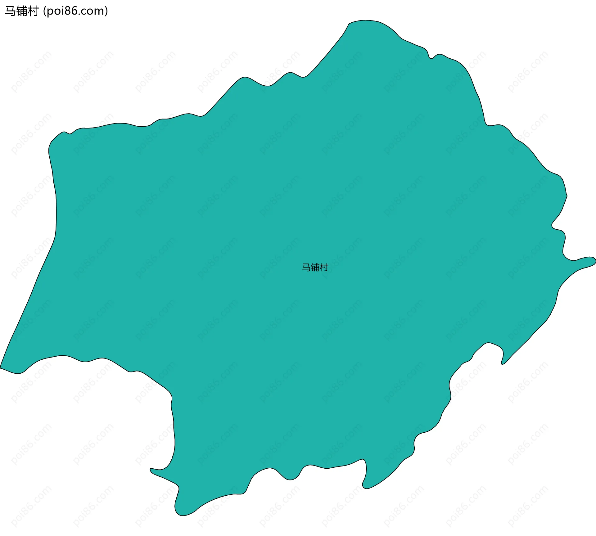 马铺村边界地图