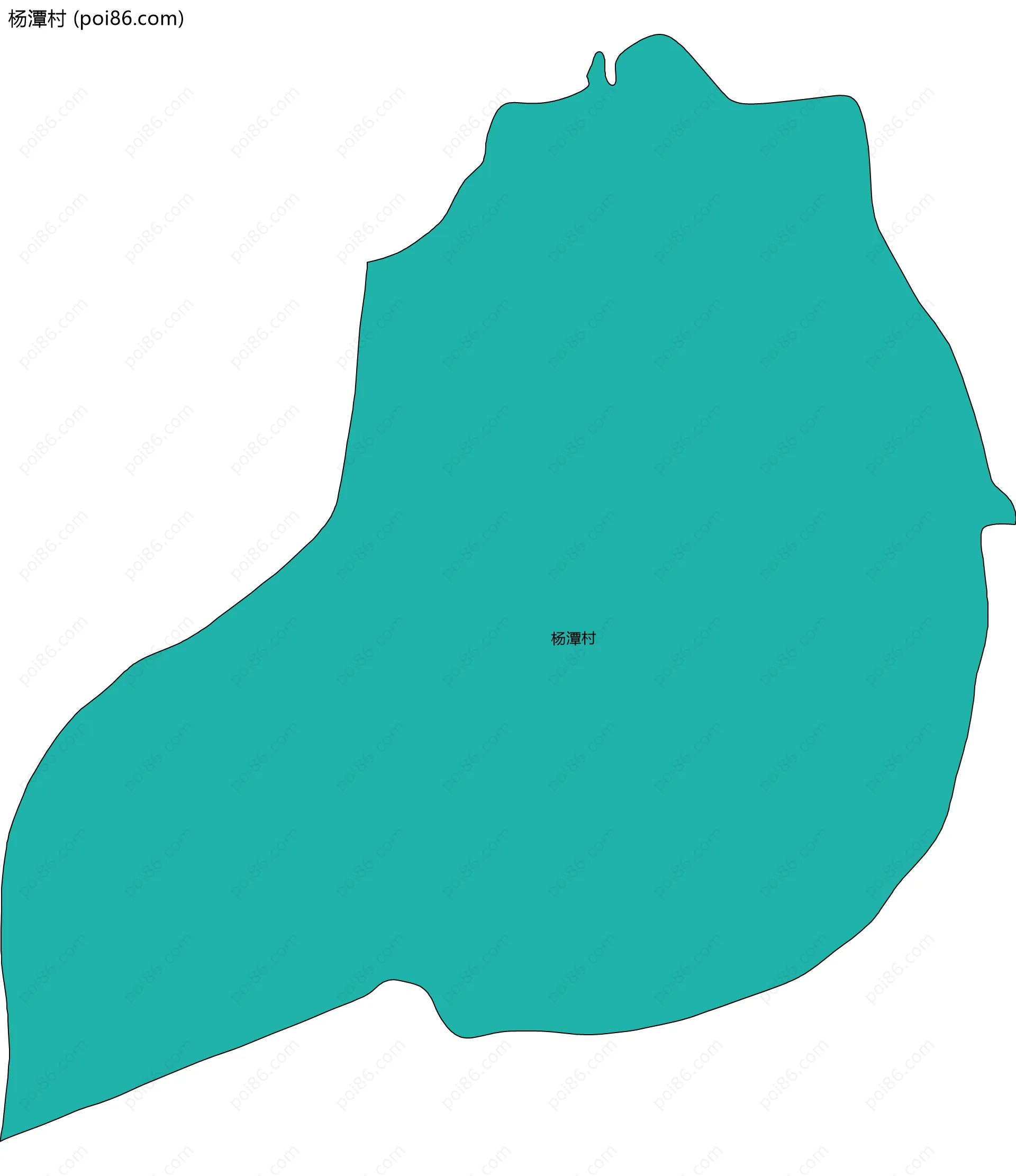 杨潭村边界地图