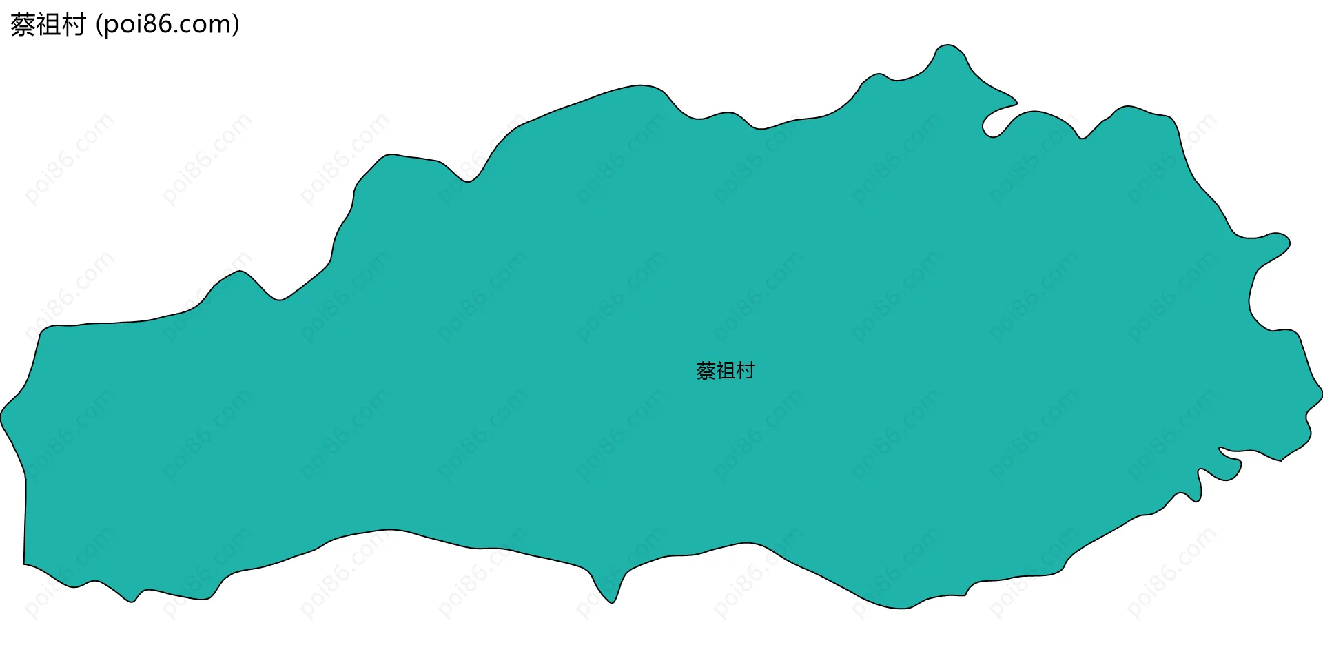 蔡祖村边界地图