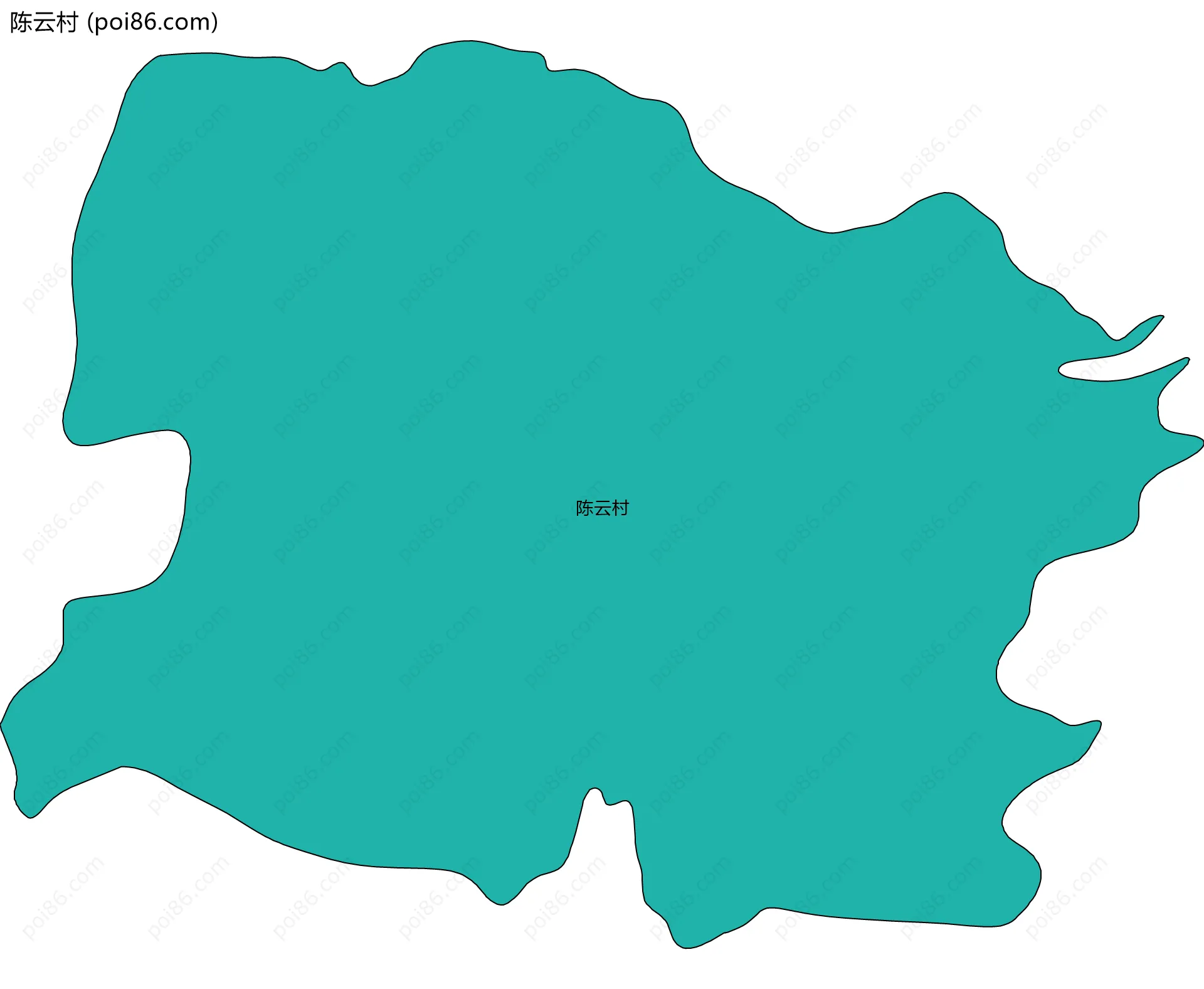 陈云村边界地图