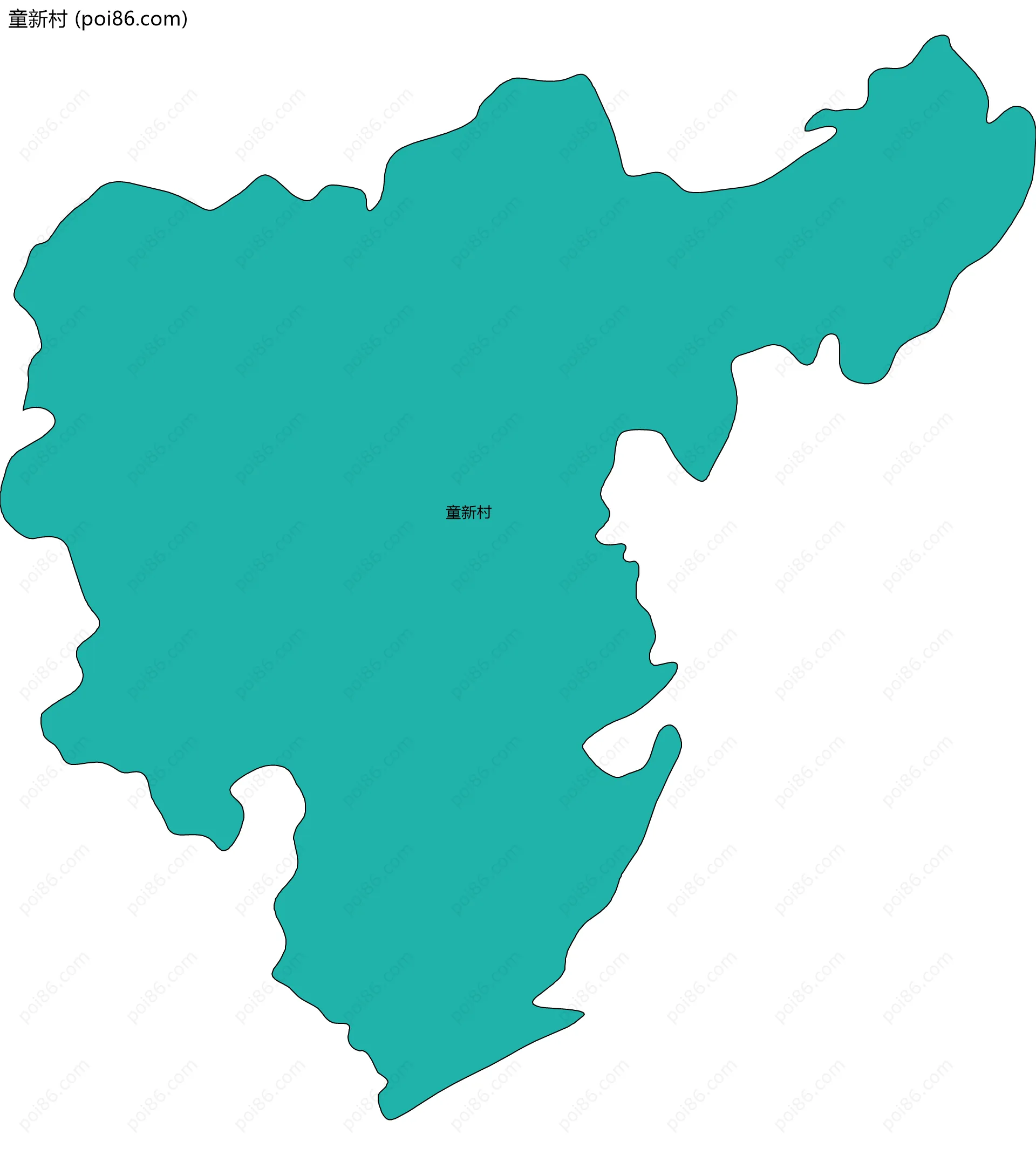 童新村边界地图