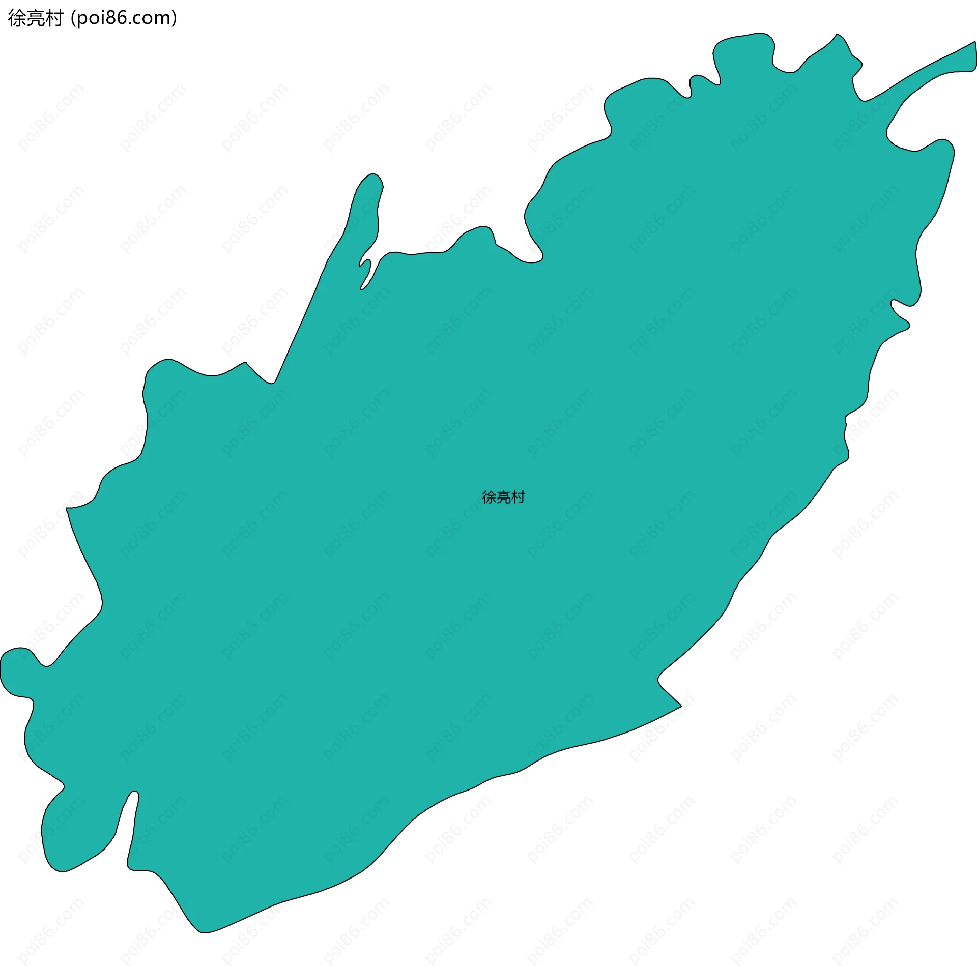 徐亮村边界地图