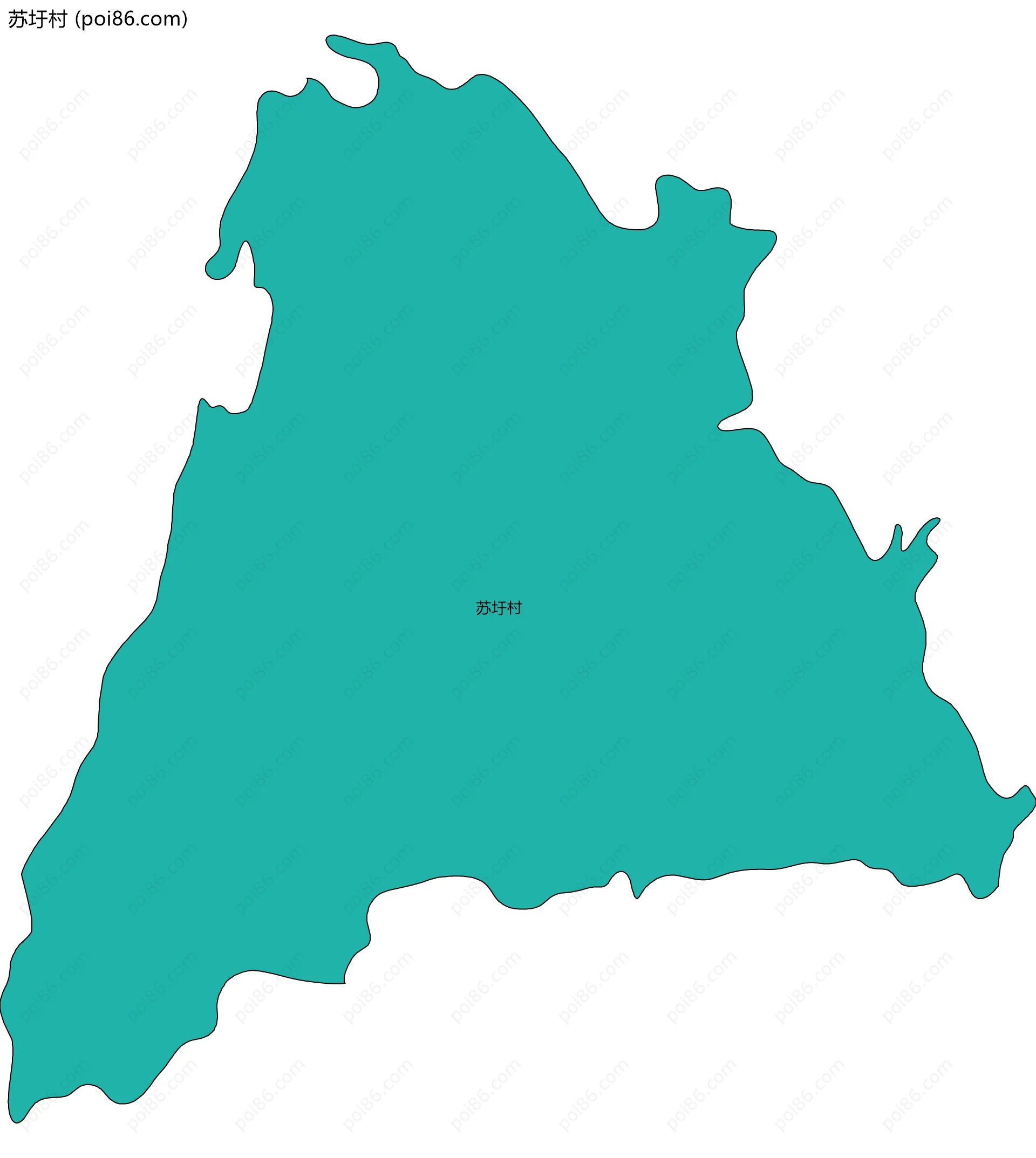 苏圩村边界地图